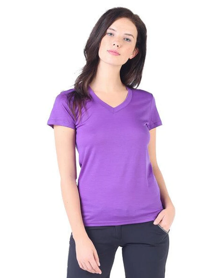 Woolona V-Shirt - CALIMA - 100% Merinowolle