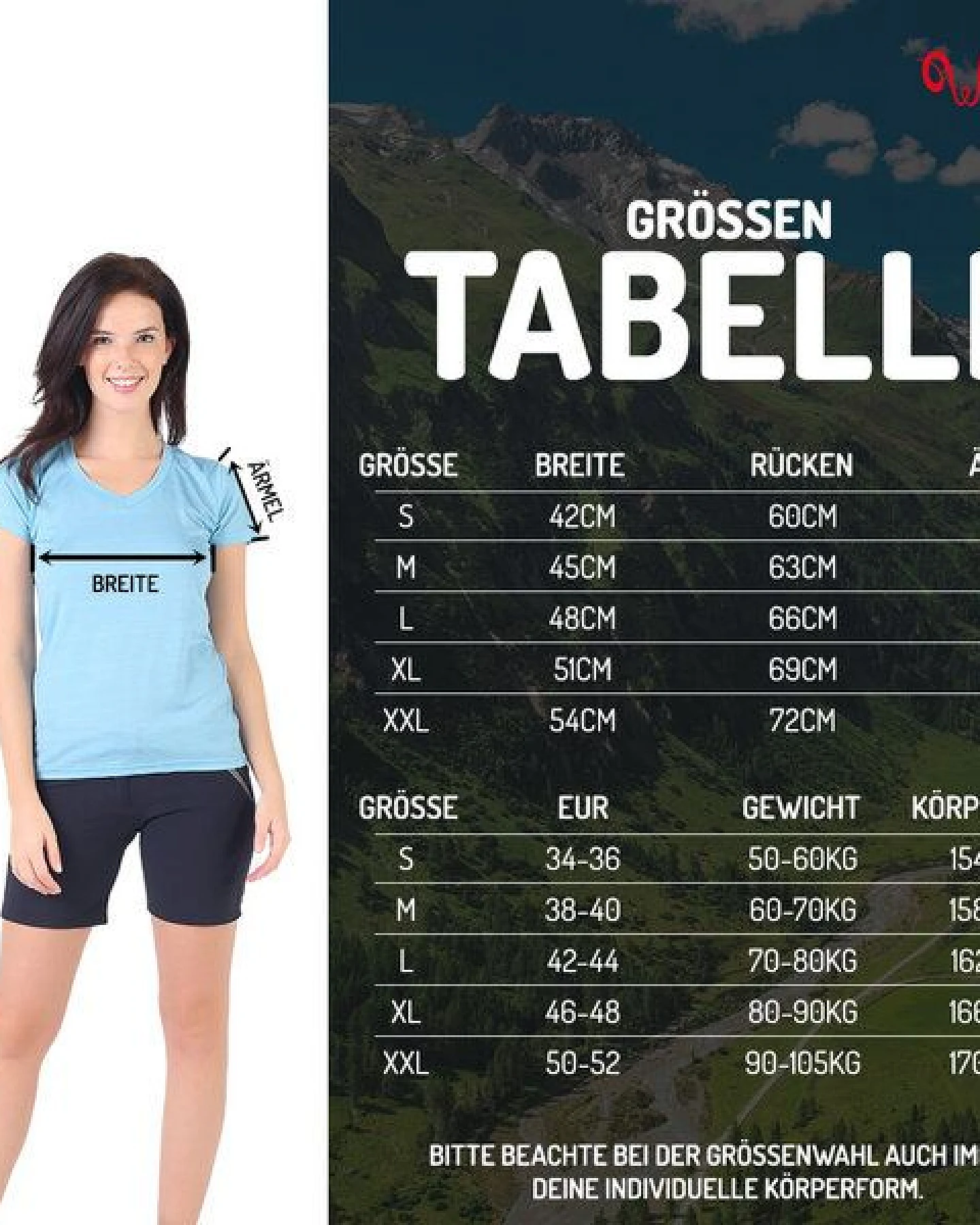 Woolona V-Shirt - CALIMA - 100% Merinowolle – Ansicht 3