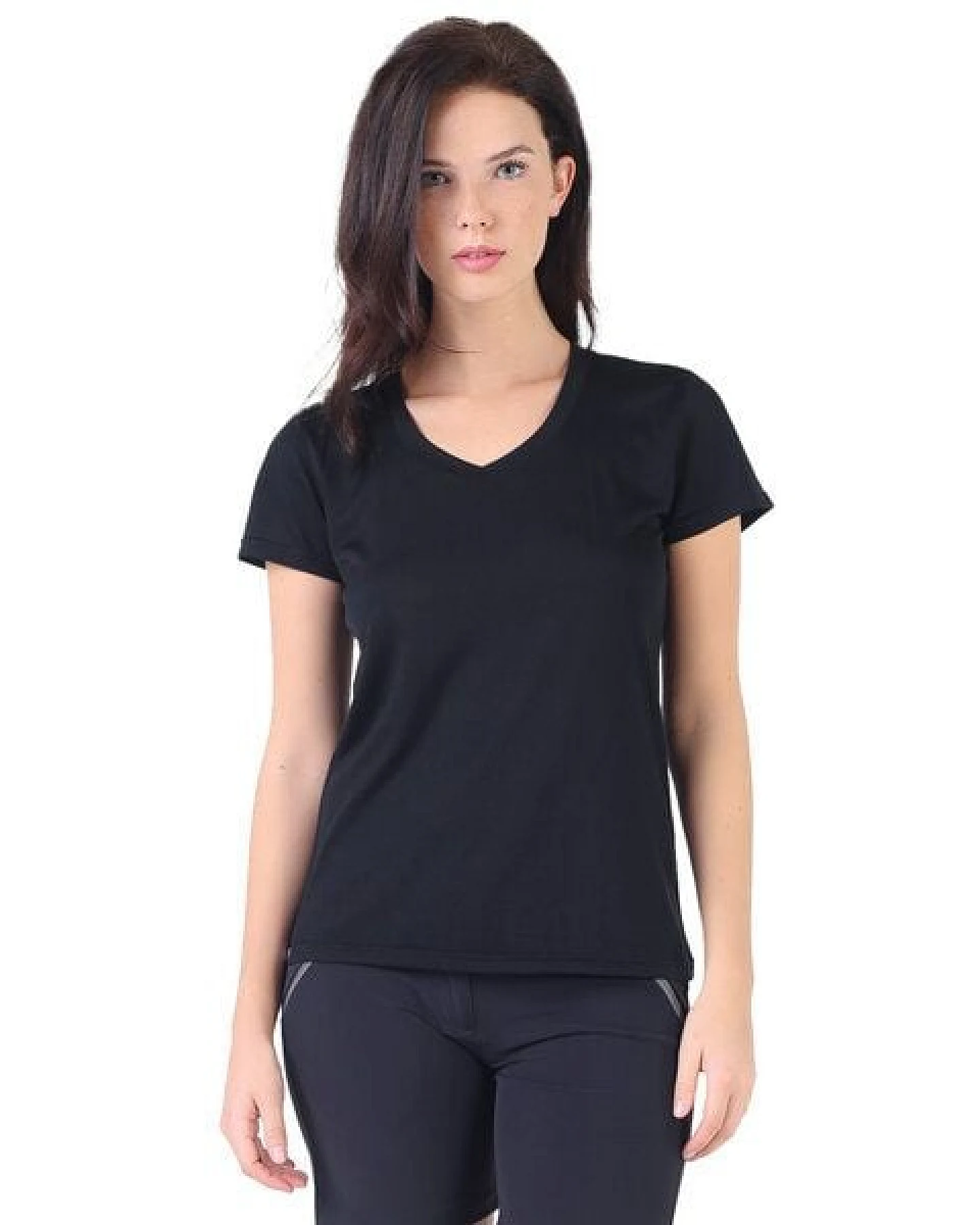 Woolona V-Shirt - CALIMA - 100% Merinowolle – Ansicht 2