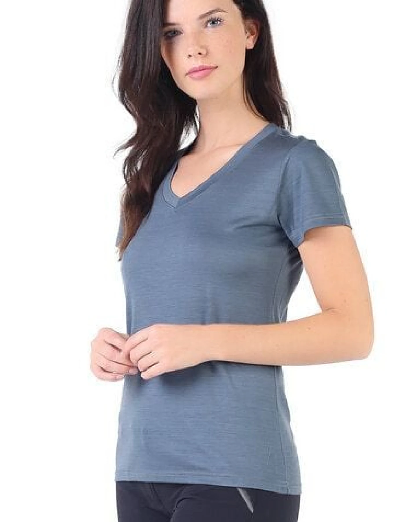 Woolona V-Shirt - CALIMA - 100% Merinowolle – Ansicht 2