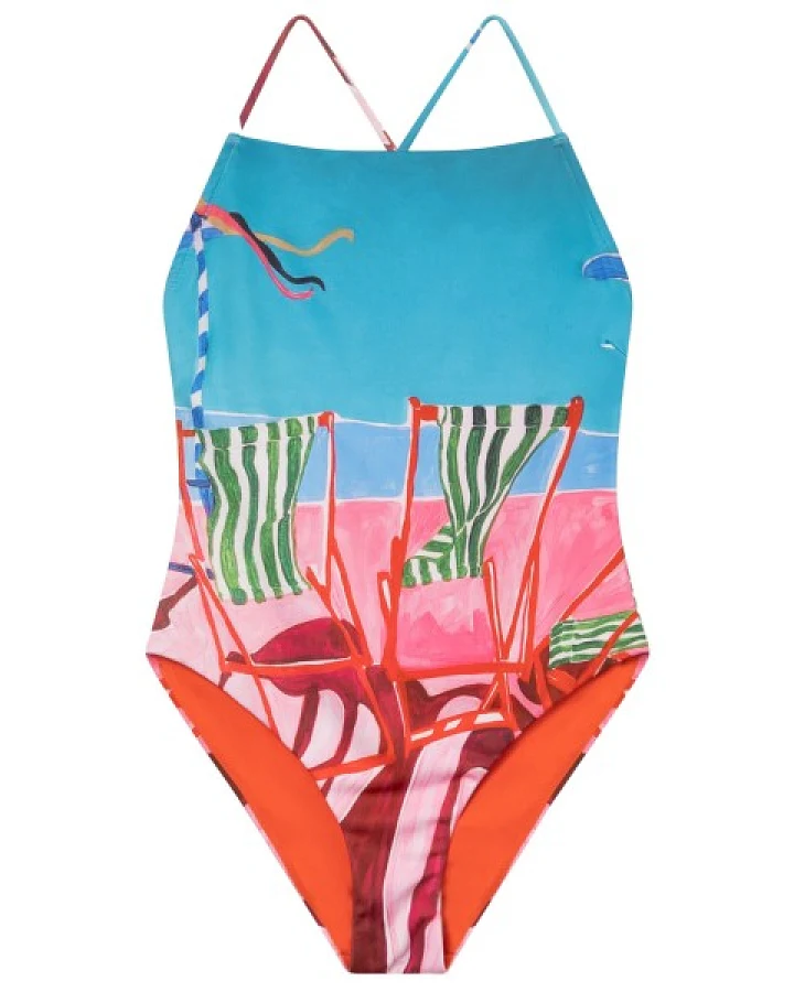 DEDICATED - Women's Swimsuit Vinterviken - Badeanzug Gr XL bunt