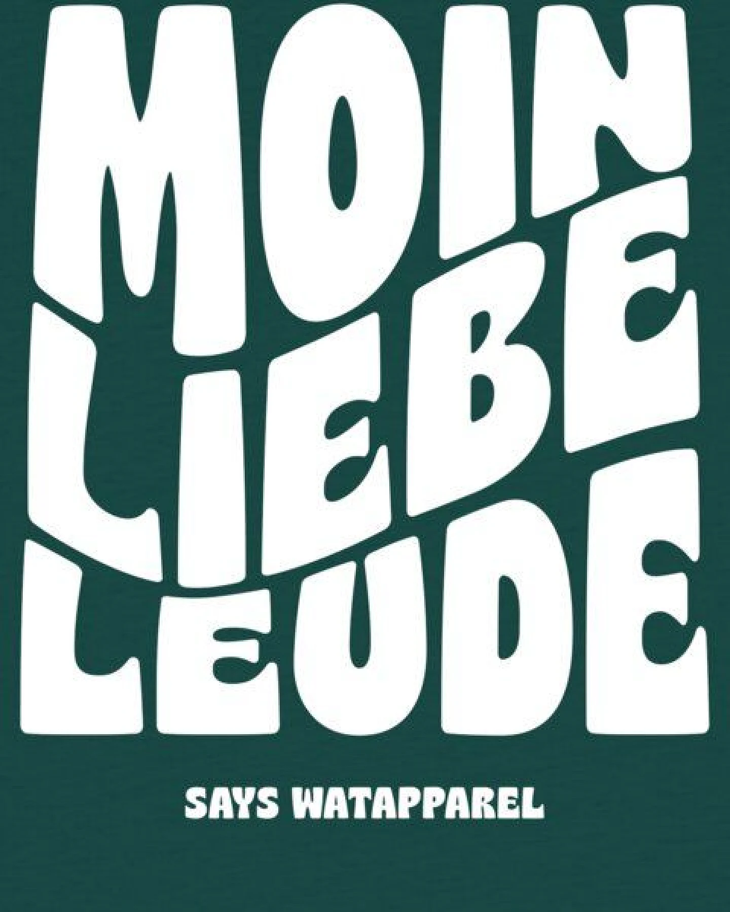 watabout.kids T-Shirt Kinder Moin liebe Leude – Ansicht 2
