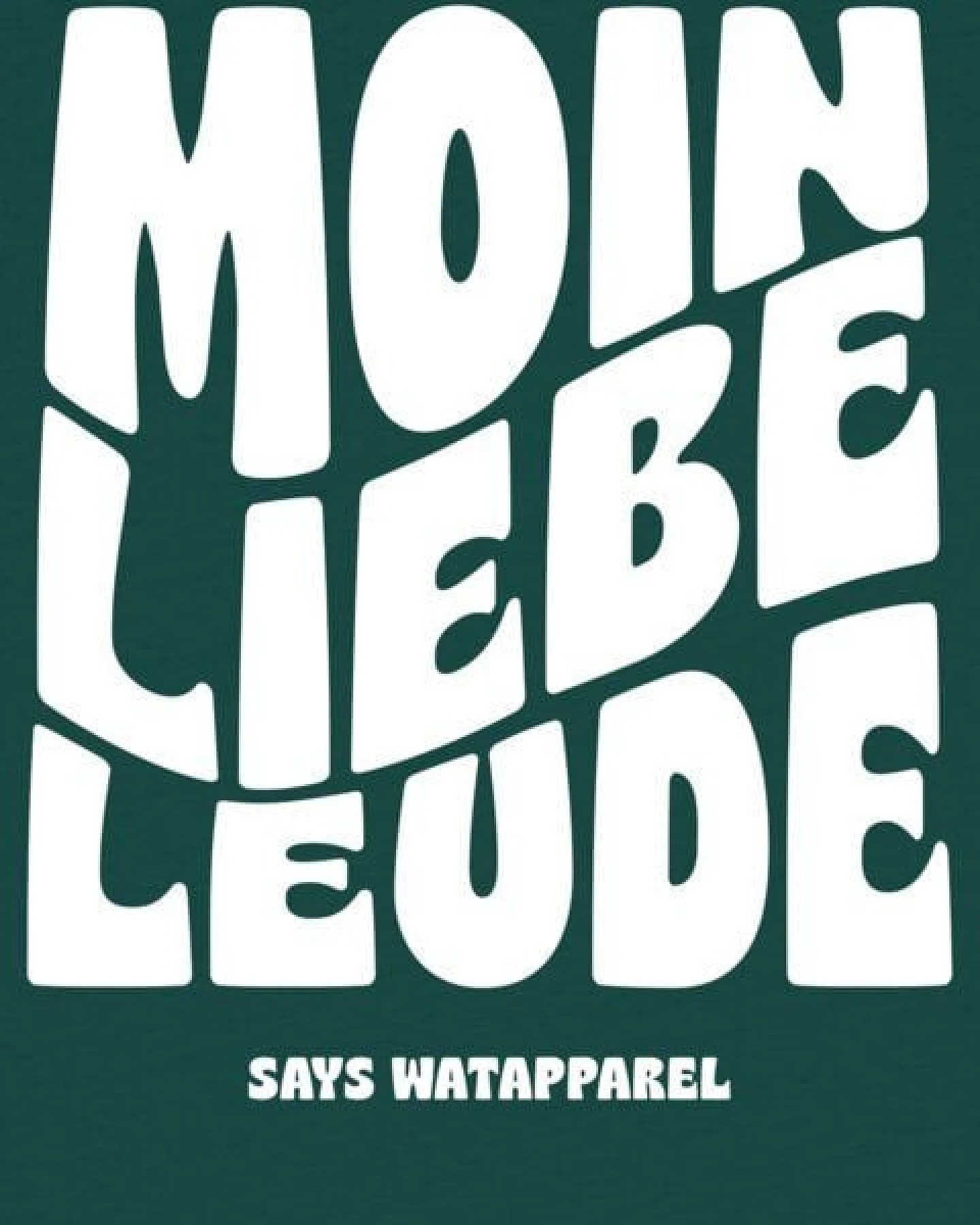 watabout.kids T-Shirt Kinder Moin liebe Leude – Ansicht 2