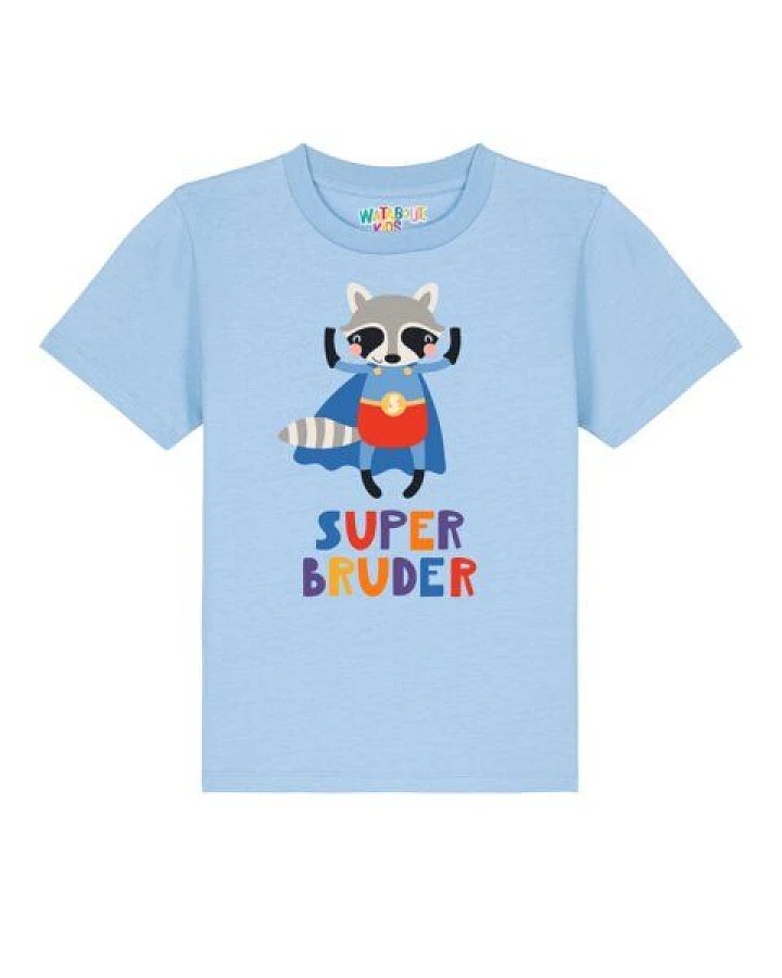 watabout.kids T-Shirt Kinder Waschbär Superbruder