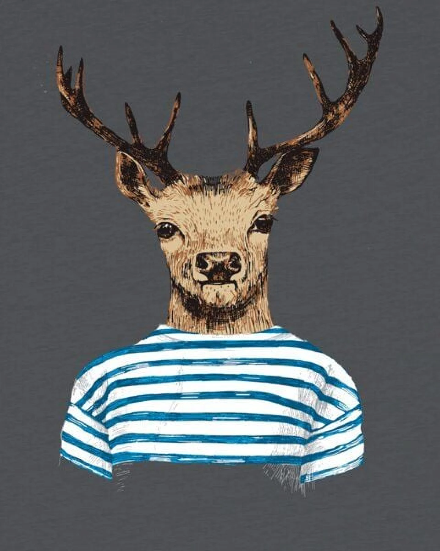 watabout.kids T-Shirt Kinder Hirsch – Ansicht 2