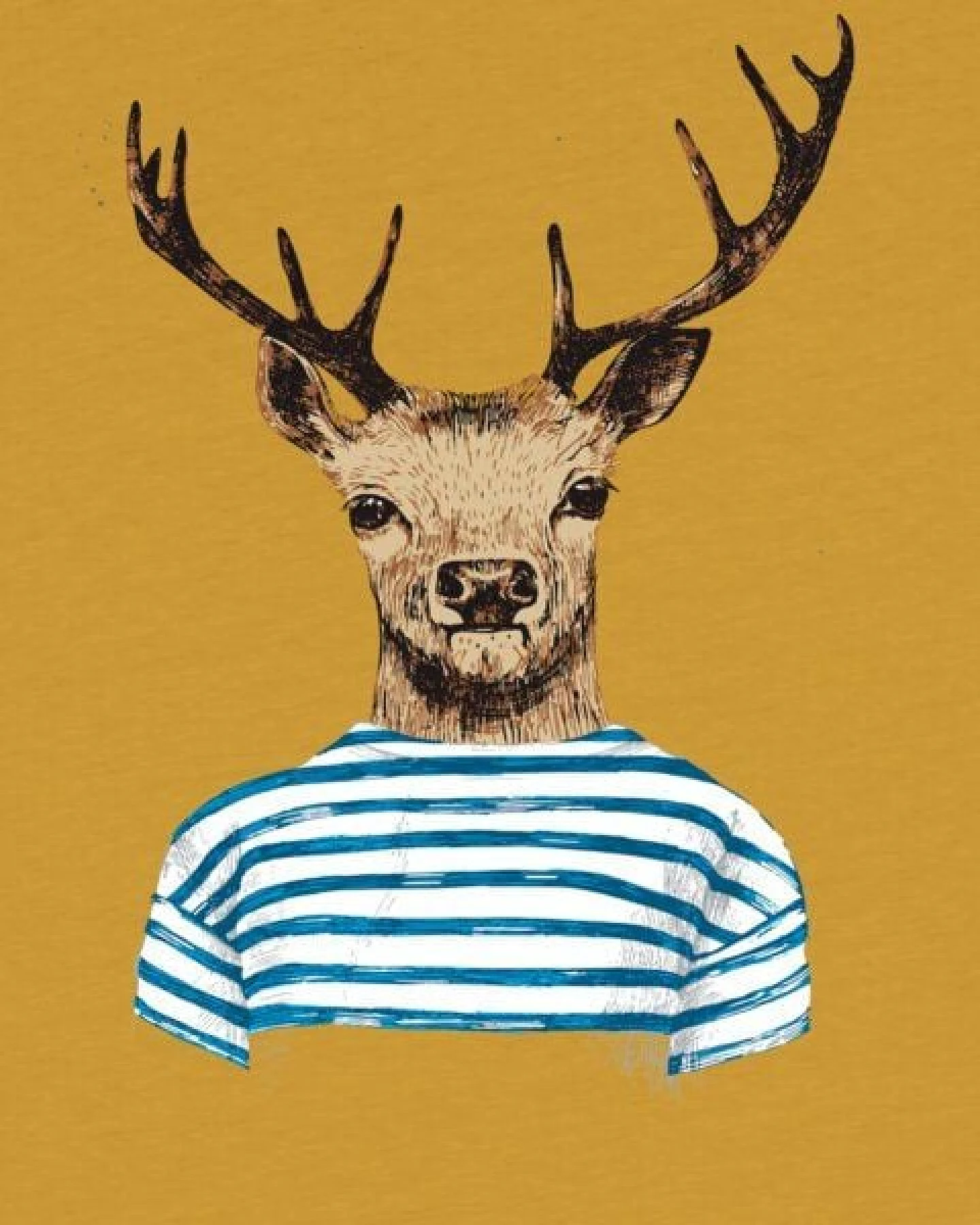 watabout.kids T-Shirt Kinder Hirsch – Ansicht 2
