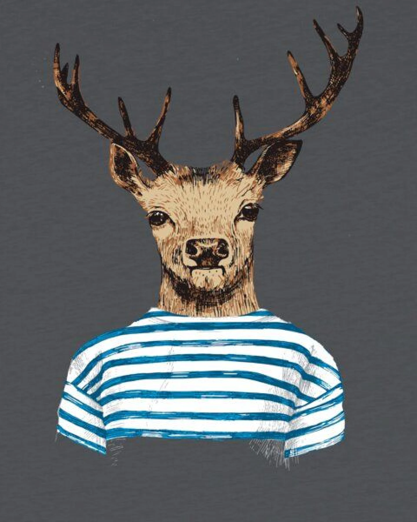watabout.kids T-Shirt Kinder Hirsch – Ansicht 2