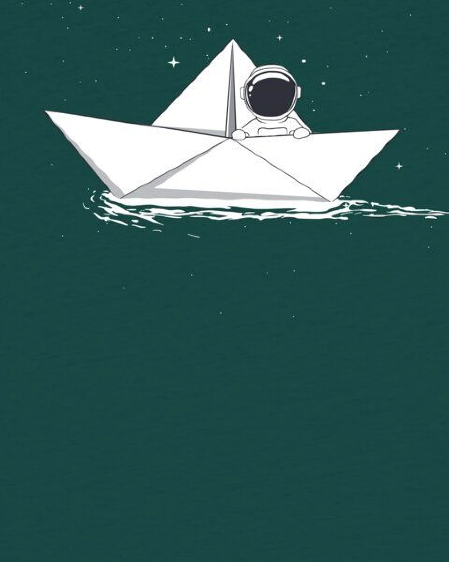 watabout.kids T-Shirt Kinder Astronaut in paper boat – Ansicht 2