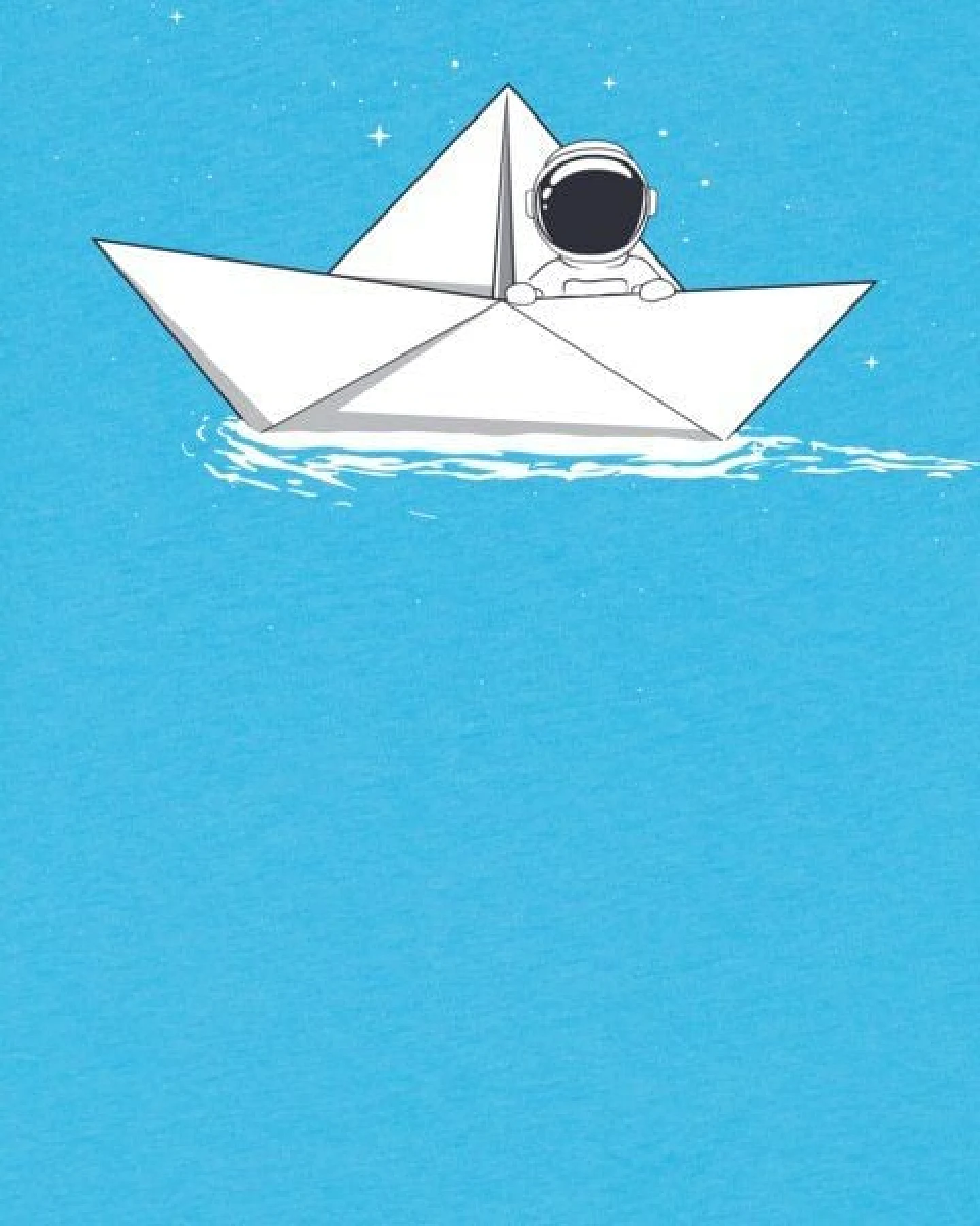 watabout.kids T-Shirt Kinder Astronaut in paper boat – Ansicht 2