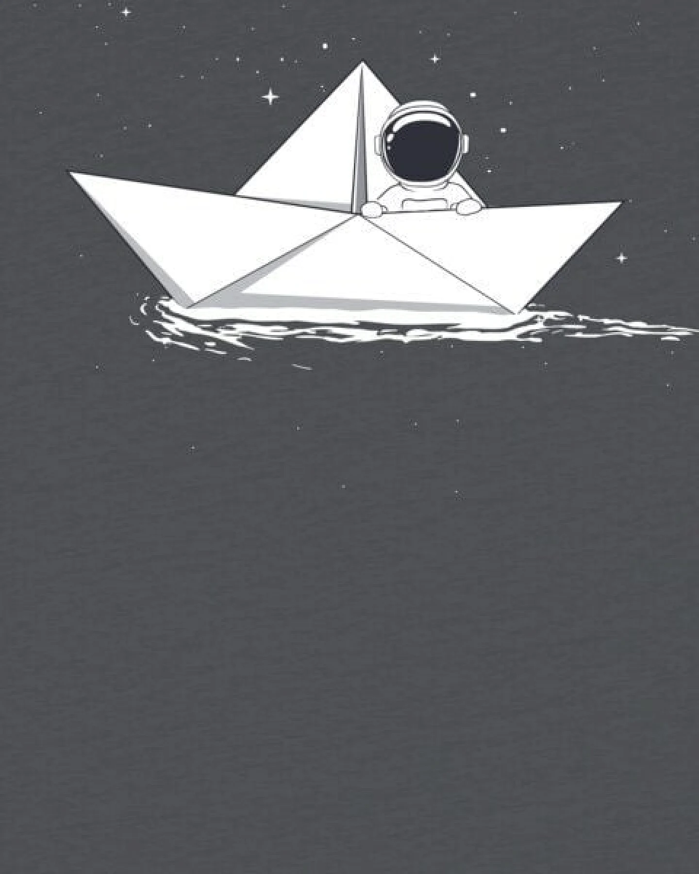 watabout.kids T-Shirt Kinder Astronaut in paper boat – Ansicht 2
