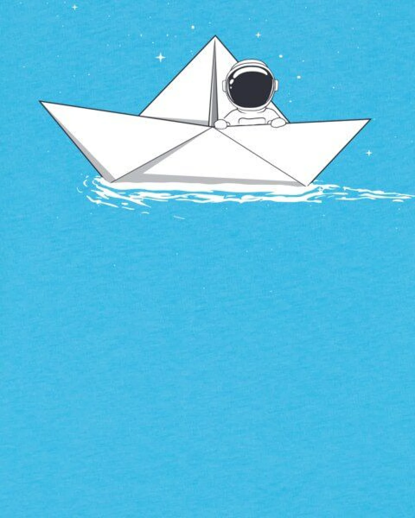 watabout.kids T-Shirt Kinder Astronaut in paper boat – Ansicht 2