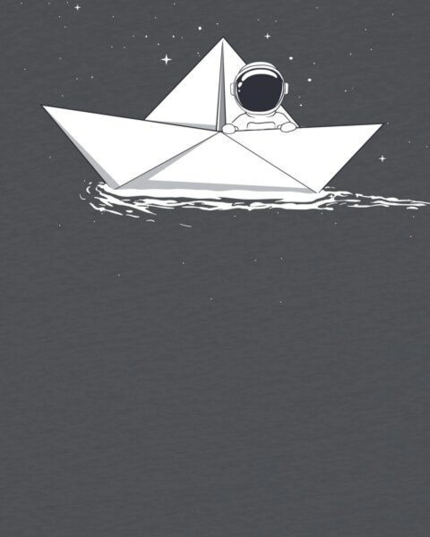 watabout.kids T-Shirt Kinder Astronaut in paper boat – Ansicht 2