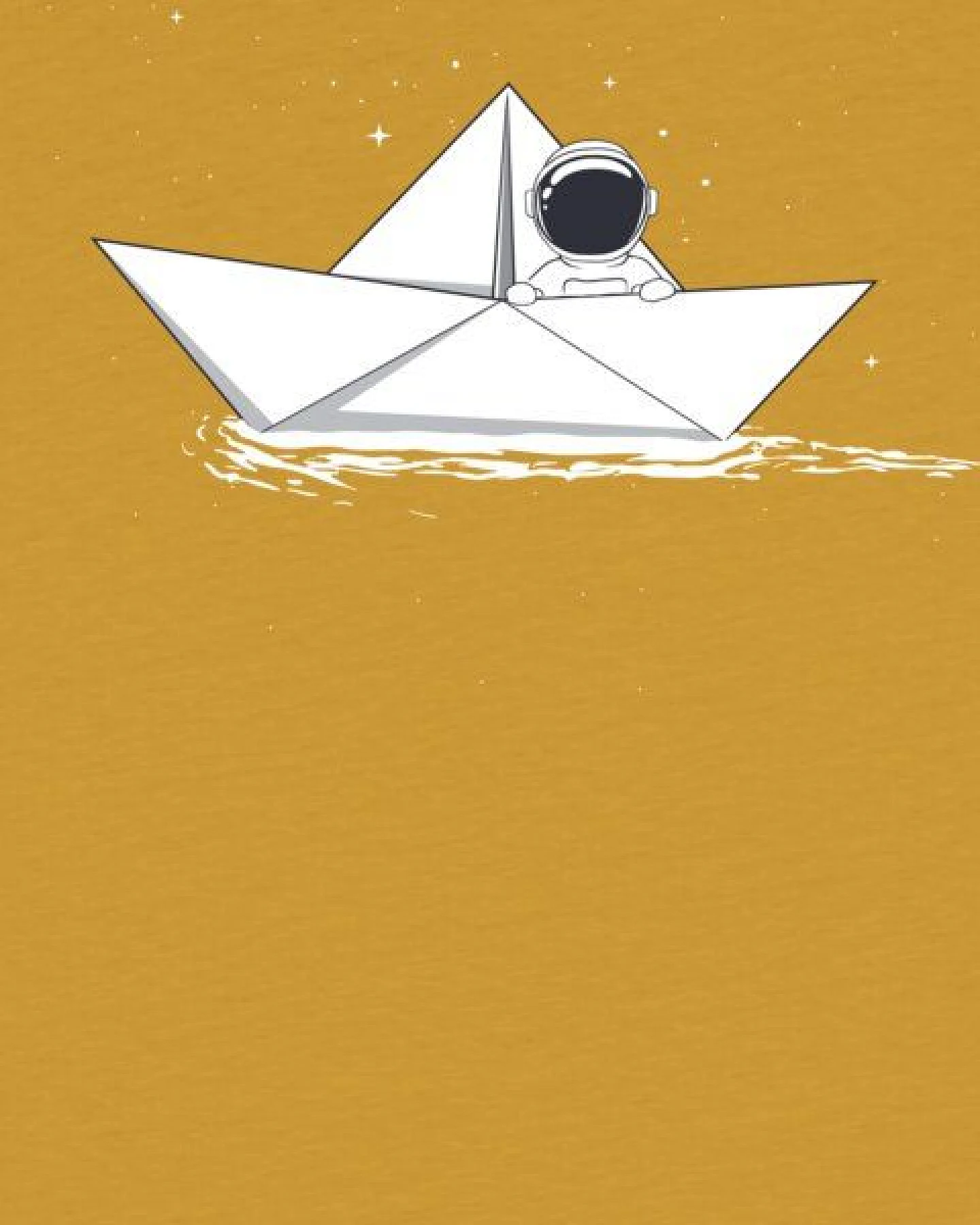 watabout.kids T-Shirt Kinder Astronaut in paper boat – Ansicht 2