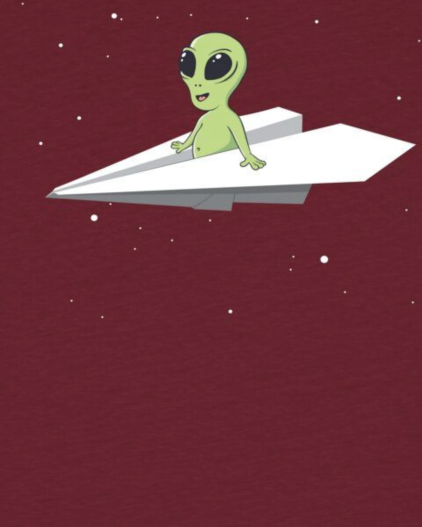 watabout.kids T-Shirt Kinder Alien on a paper plane – Ansicht 2