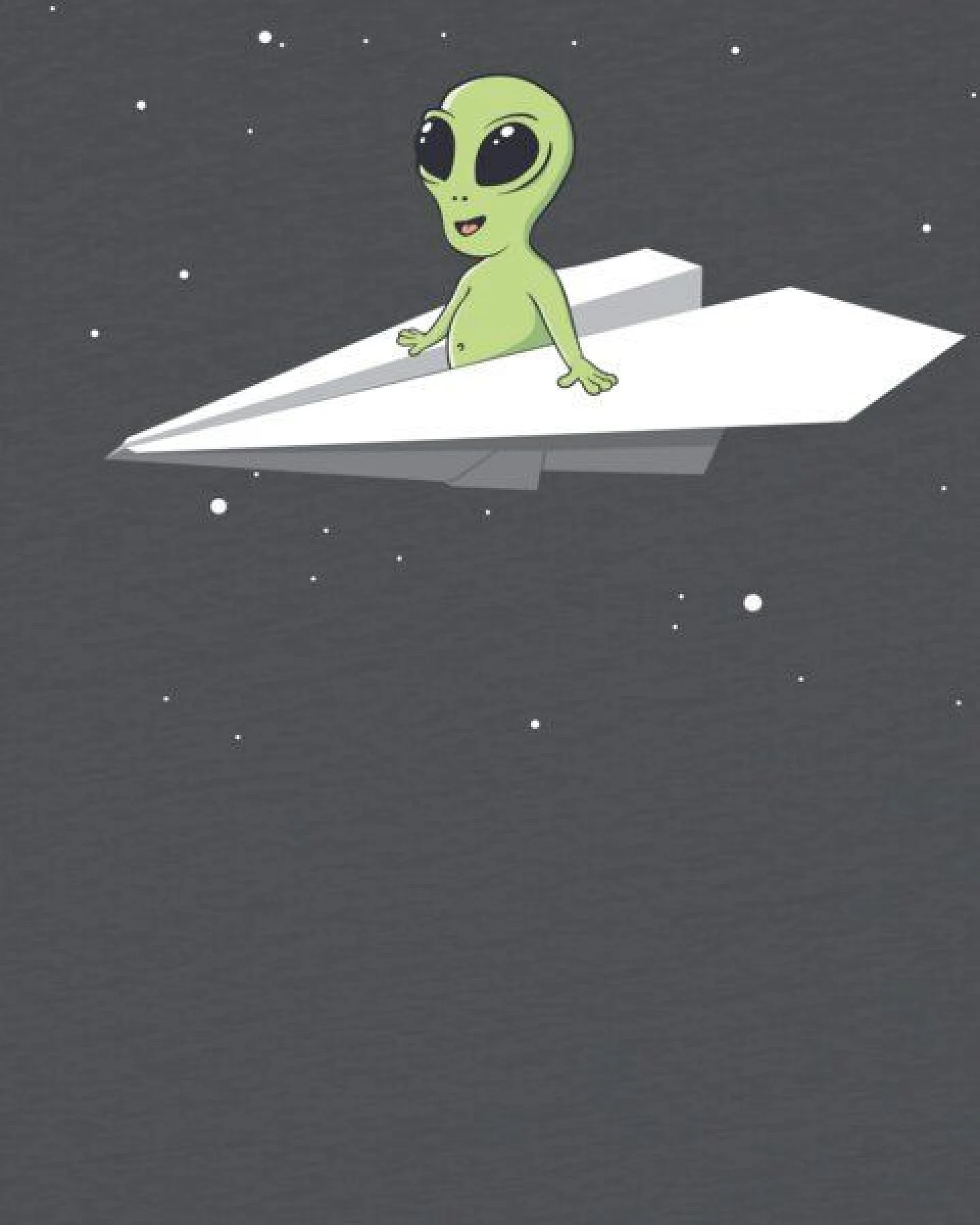 watabout.kids T-Shirt Kinder Alien on a paper plane – Ansicht 2