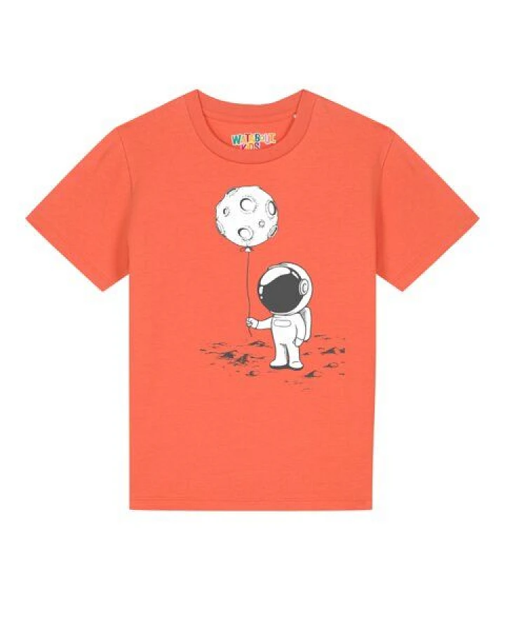 watabout.kids T-Shirt Kinder Kleiner Astronaut mit Luftballon