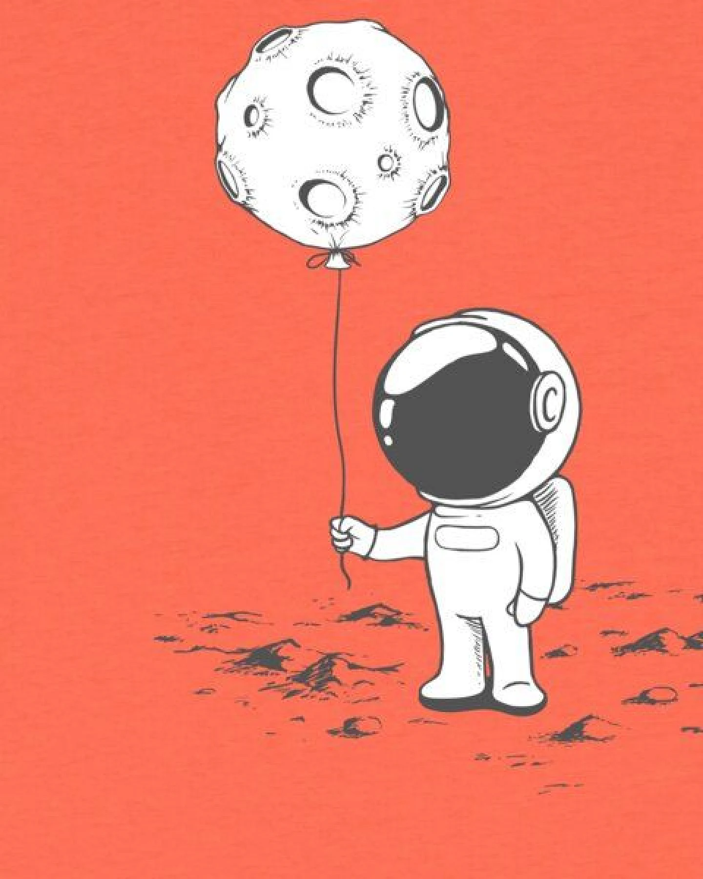 watabout.kids T-Shirt Kinder Kleiner Astronaut mit Luftballon – Ansicht 2