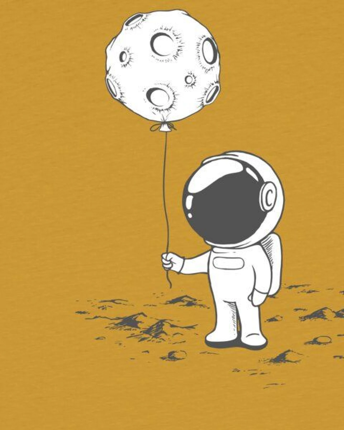 watabout.kids T-Shirt Kinder Kleiner Astronaut mit Luftballon – Ansicht 2