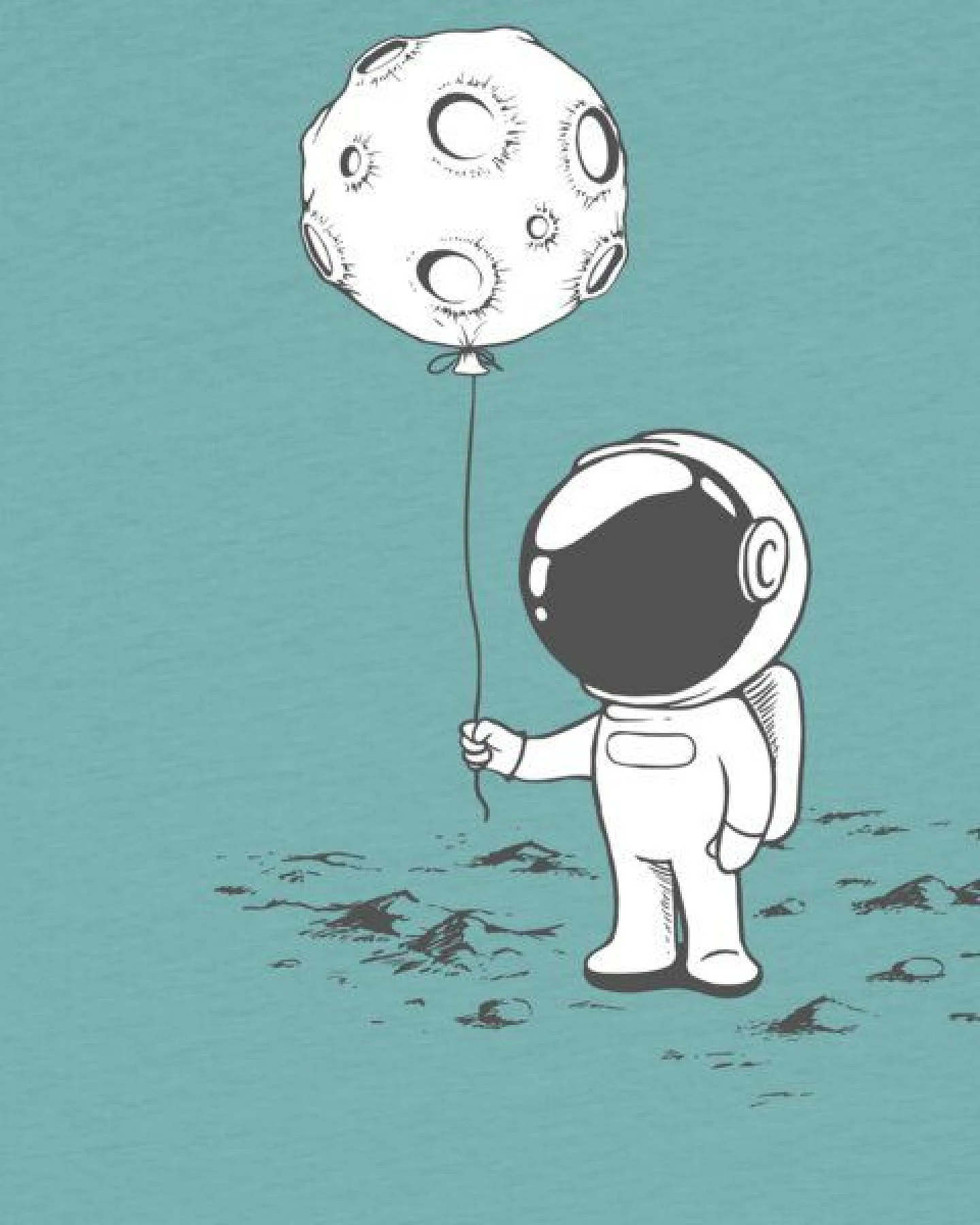 watabout.kids T-Shirt Kinder Kleiner Astronaut mit Luftballon – Ansicht 2