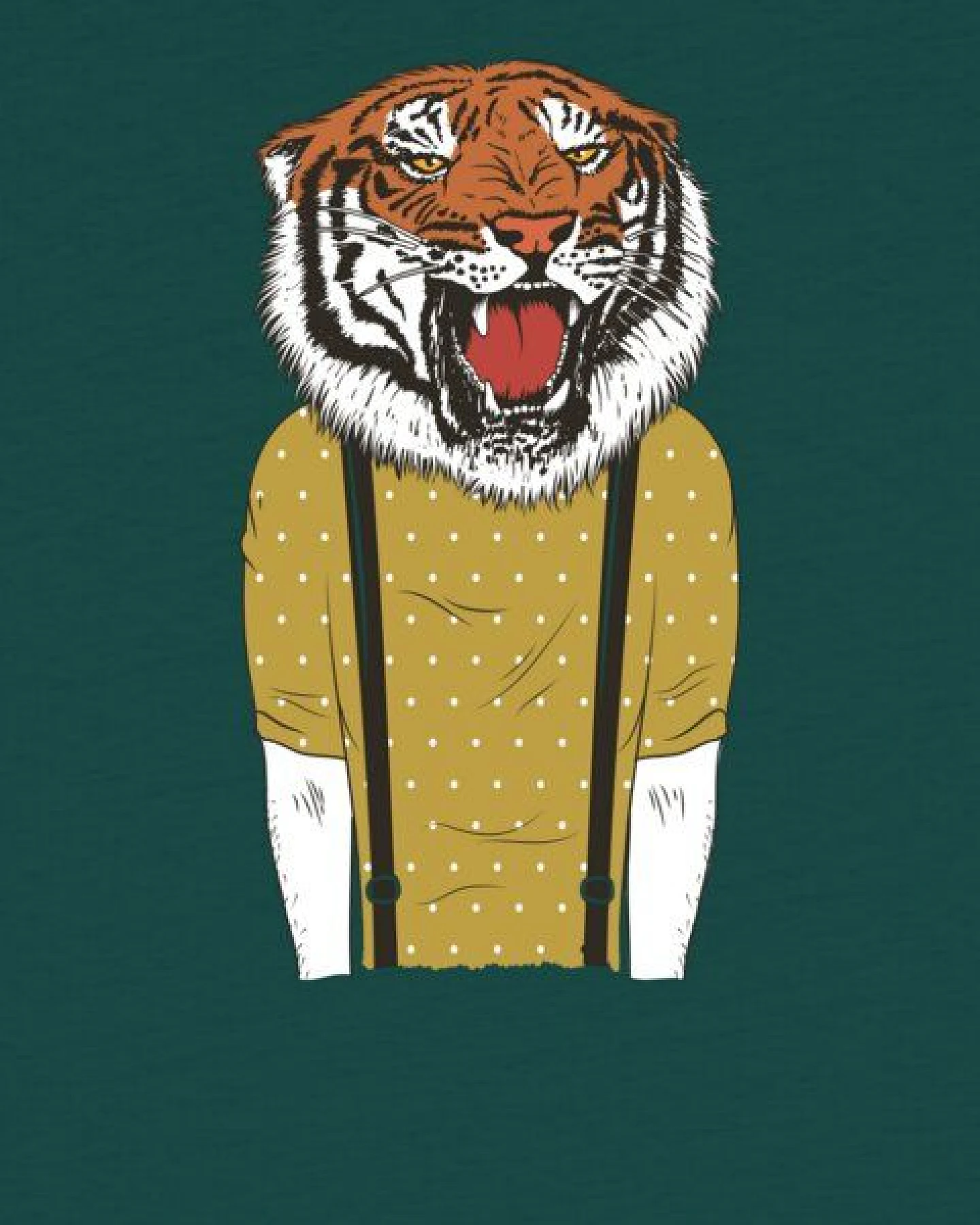 watabout.kids T-Shirt Kinder Tiger Head – Ansicht 2