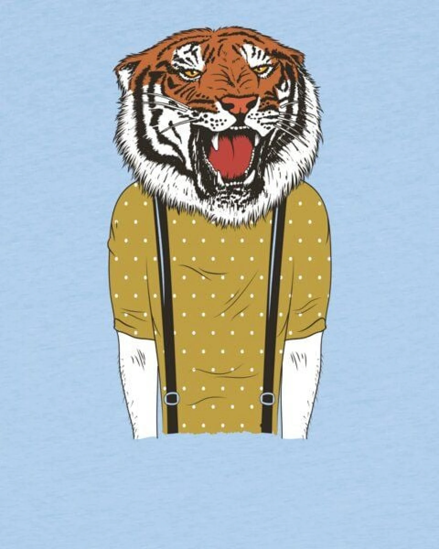 watabout.kids T-Shirt Kinder Tiger Head – Ansicht 2