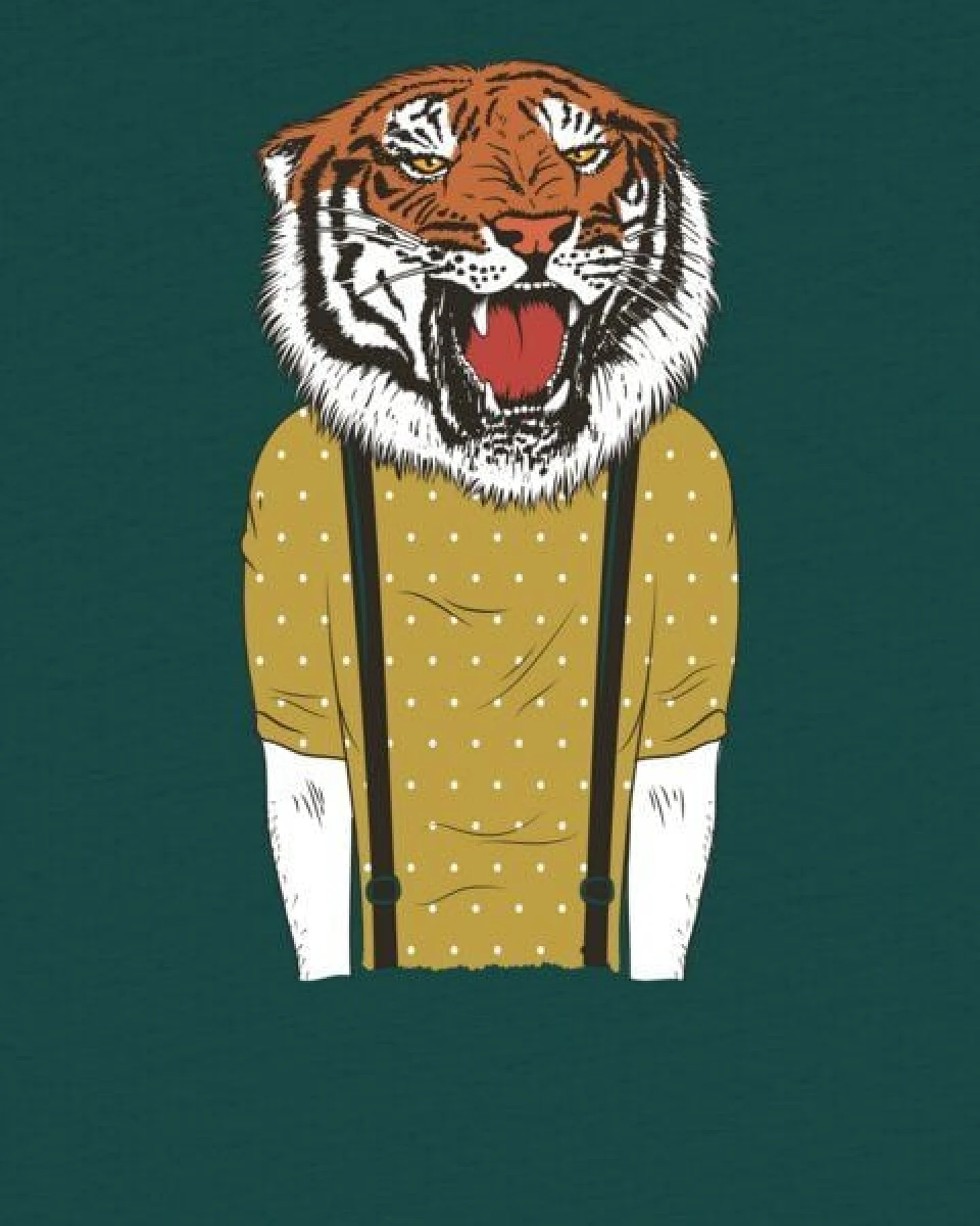watabout.kids T-Shirt Kinder Tiger Head – Ansicht 2