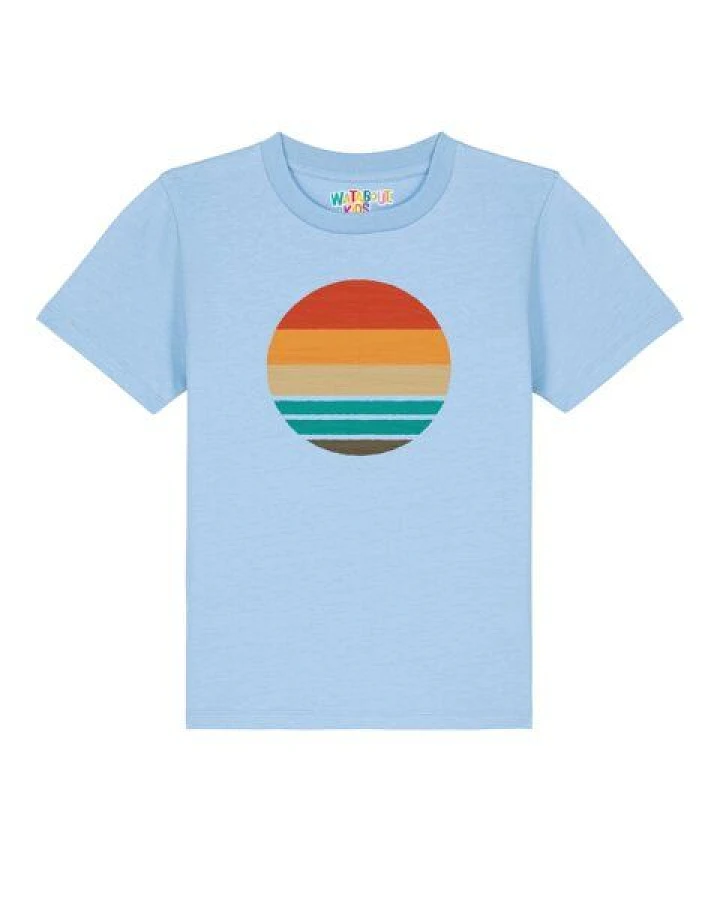 watabout.kids T-Shirt Kinder Retro Sunset Ocean