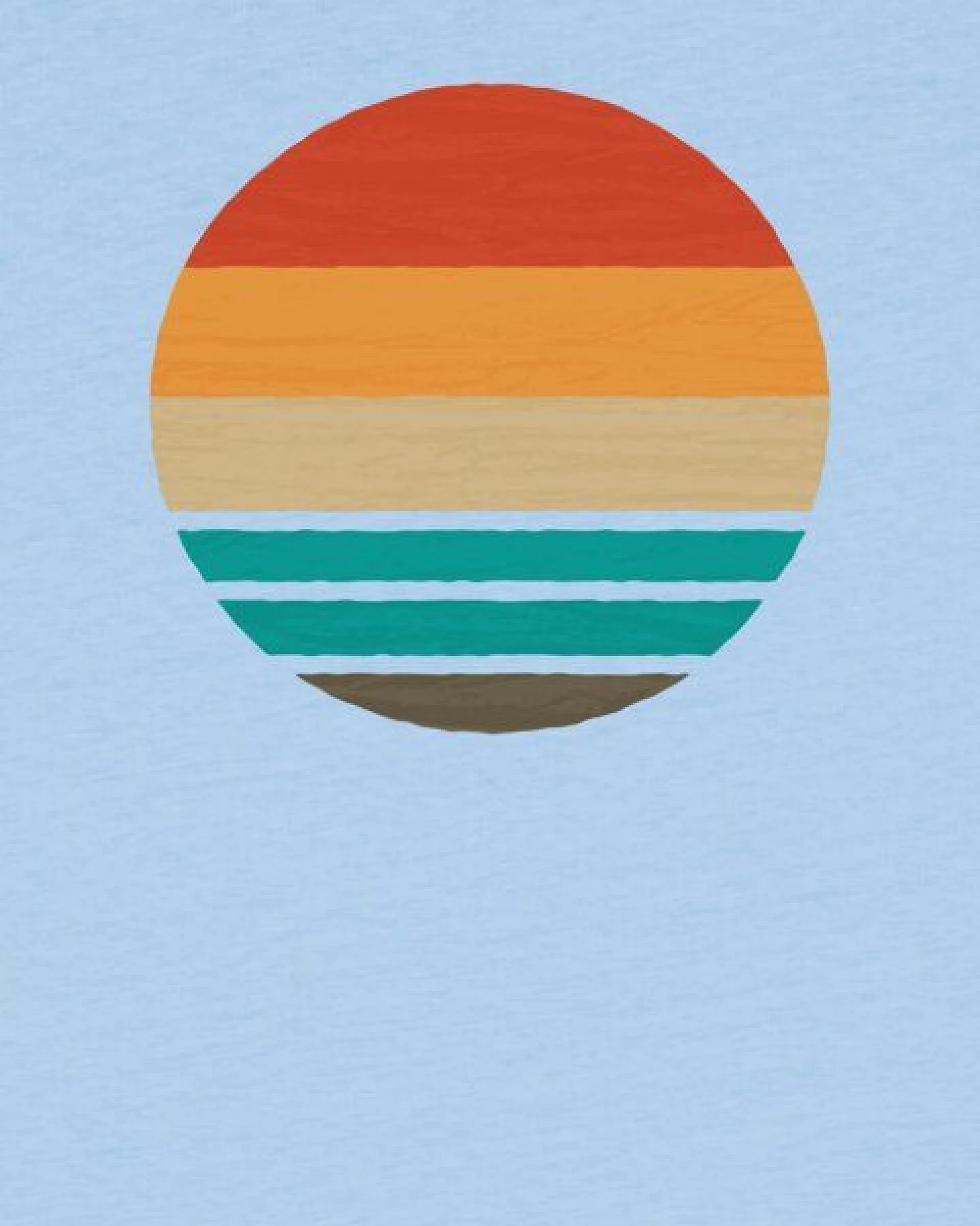watabout.kids T-Shirt Kinder Retro Sunset Ocean – Ansicht 2