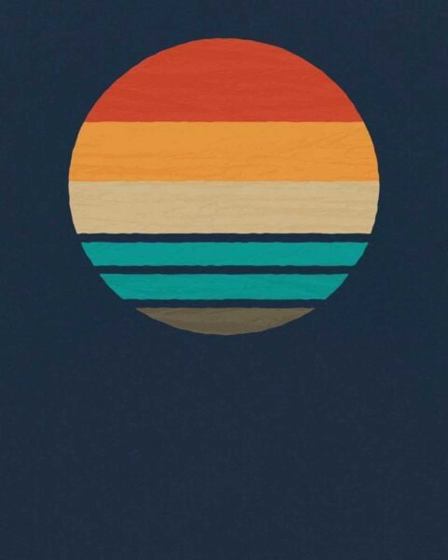 watabout.kids T-Shirt Kinder Retro Sunset Ocean – Ansicht 2