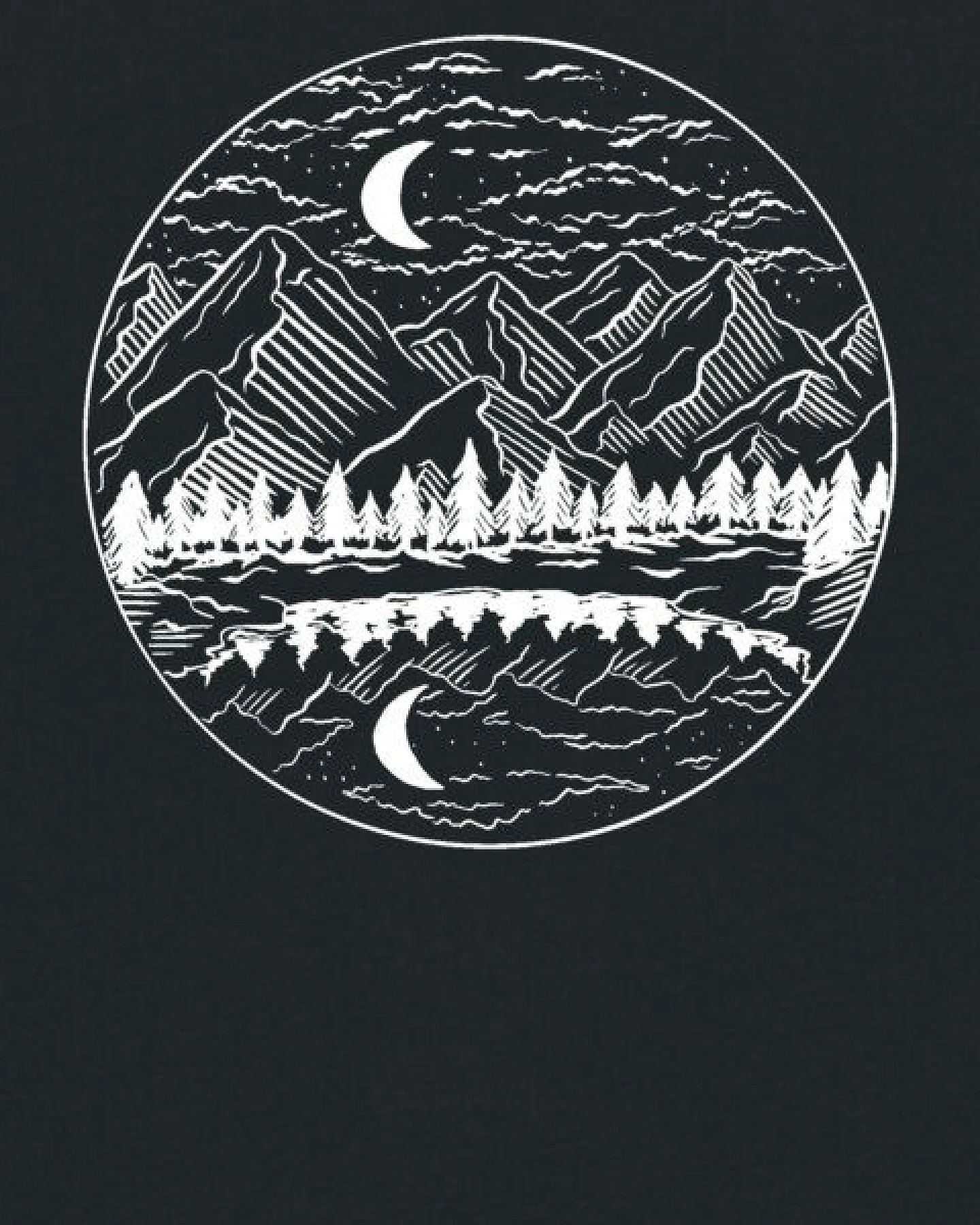 watabout.kids T-Shirt Kinder Mountains by night – Ansicht 2