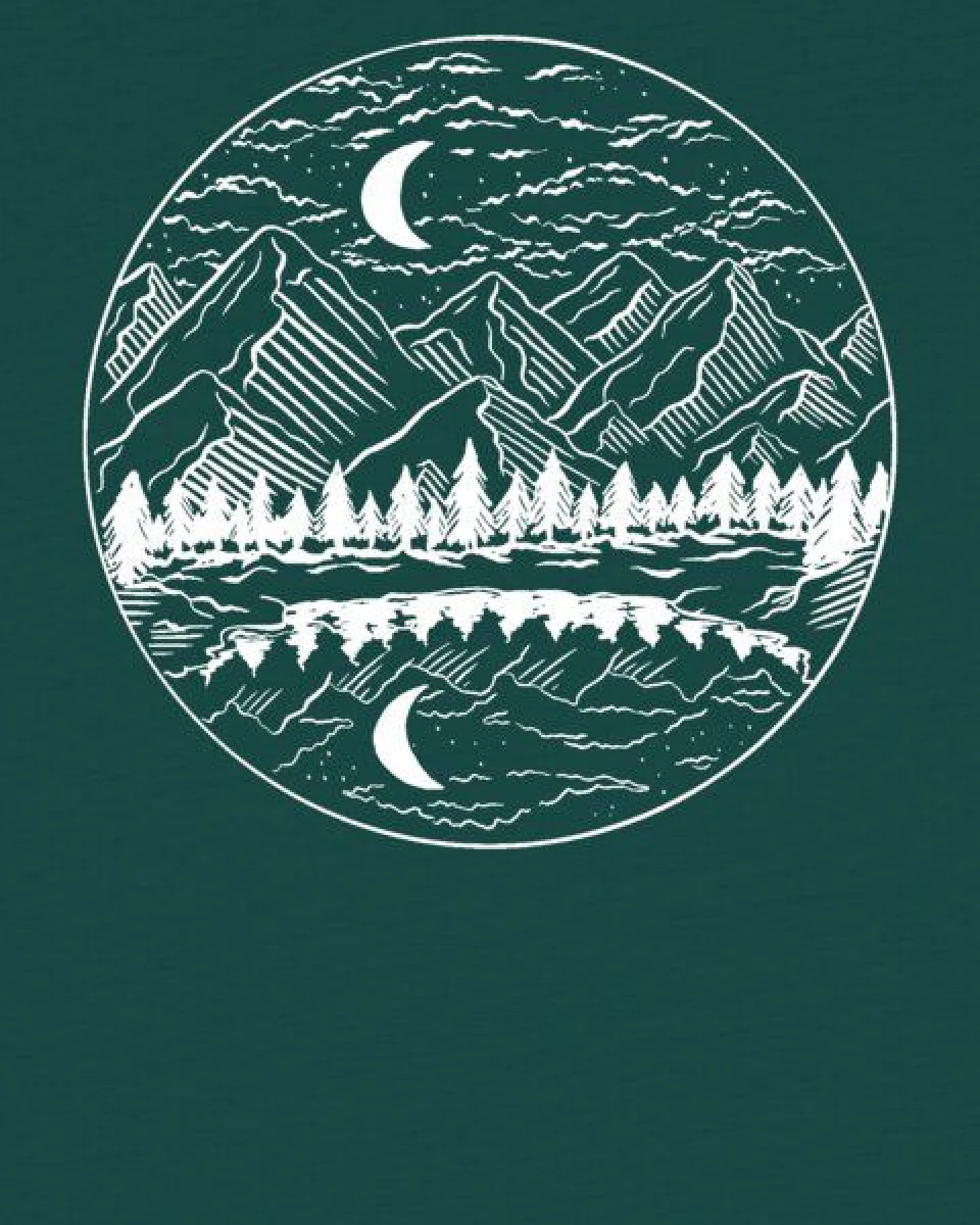 watabout.kids T-Shirt Kinder Mountains by night – Ansicht 2