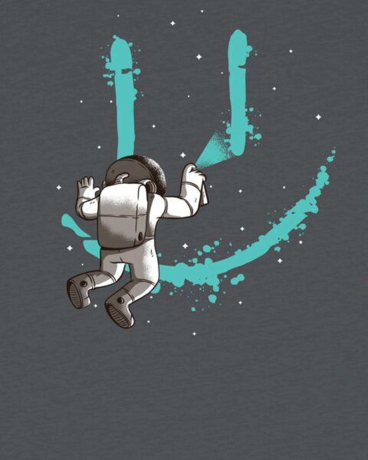 watabout.kids T-Shirt Kinder Graffiti Astronaut – Ansicht 2