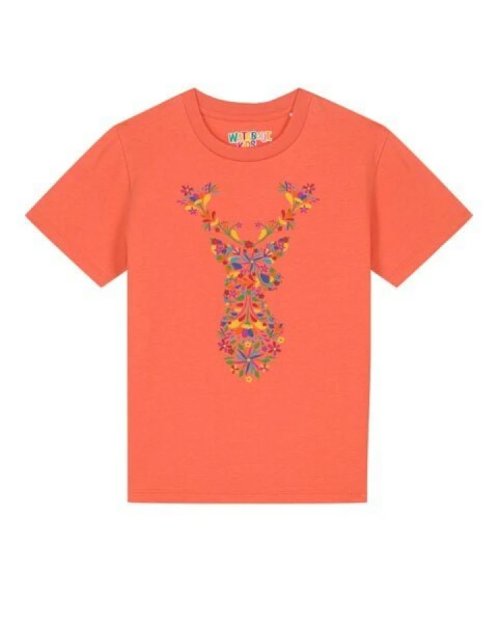 watabout.kids T-Shirt Kinder Floral Deer