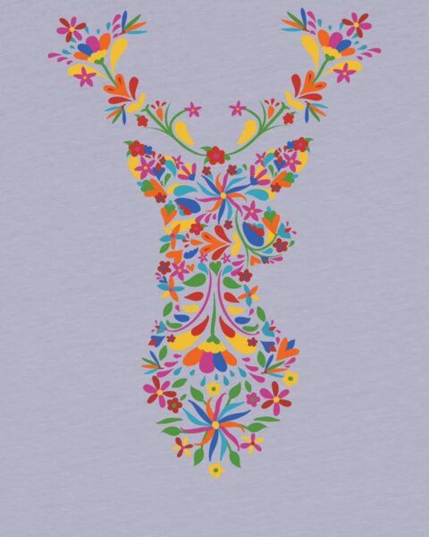 watabout.kids T-Shirt Kinder Floral Deer – Ansicht 2