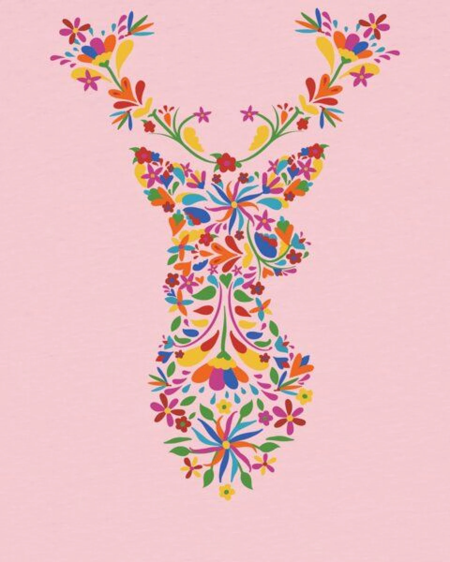 watabout.kids T-Shirt Kinder Floral Deer – Ansicht 2