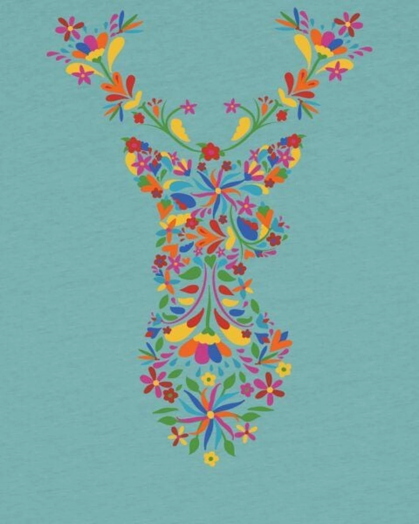 watabout.kids T-Shirt Kinder Floral Deer – Ansicht 2