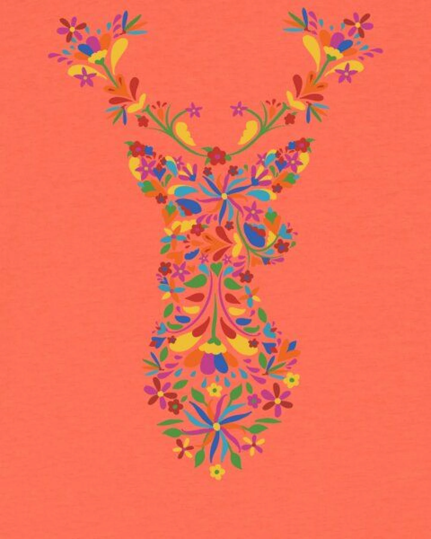 watabout.kids T-Shirt Kinder Floral Deer – Ansicht 2