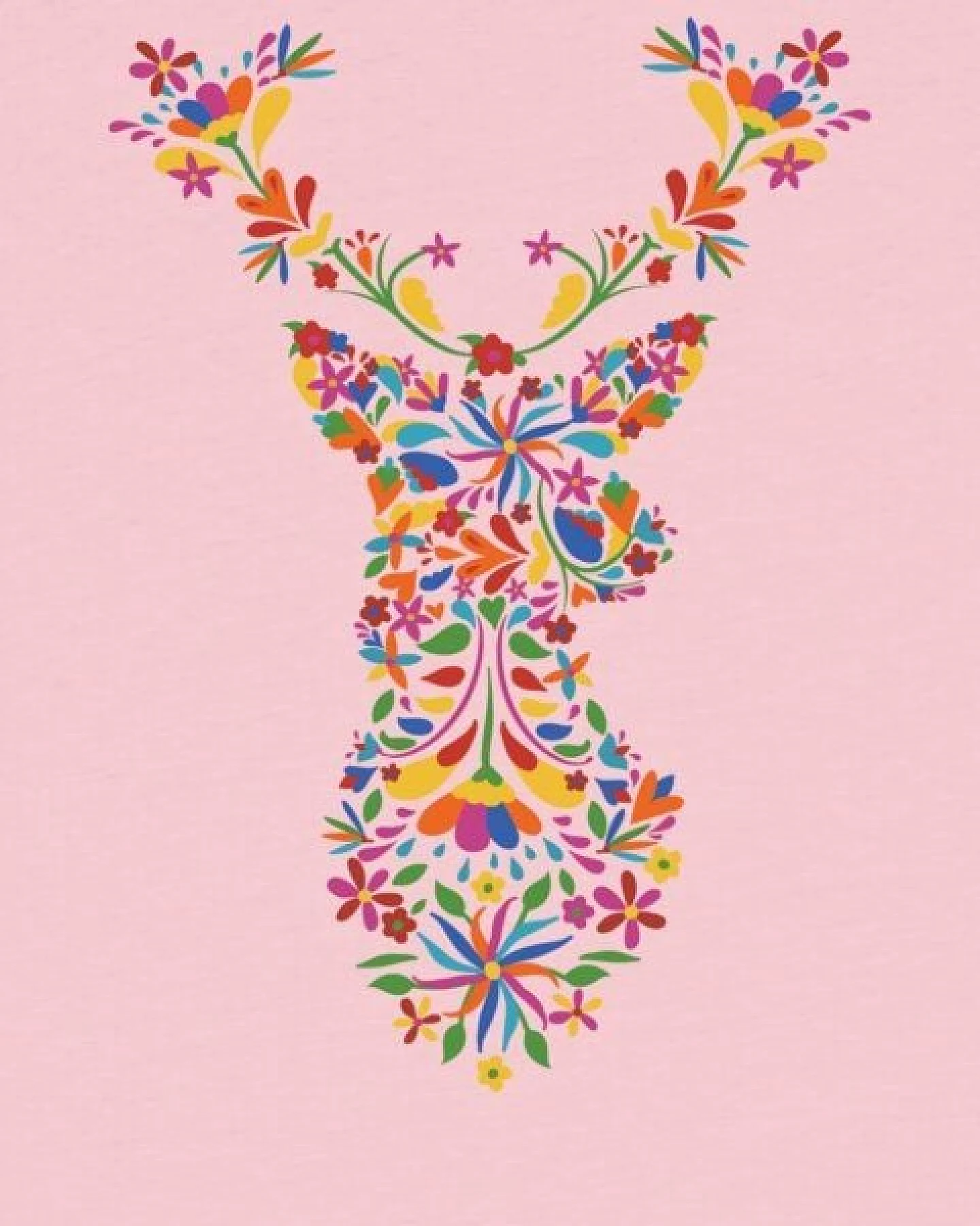 watabout.kids T-Shirt Kinder Floral Deer – Ansicht 2