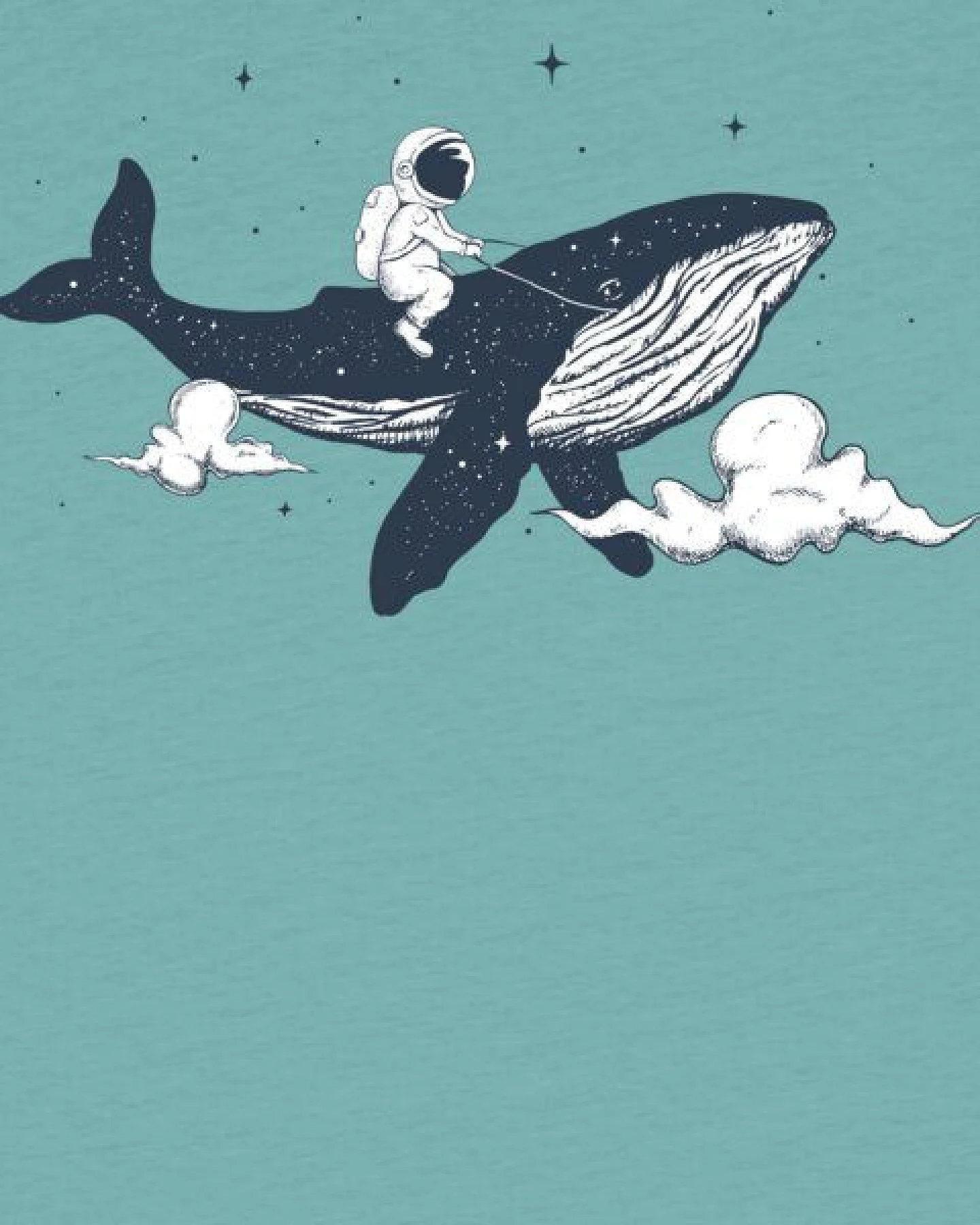 watabout.kids T-Shirt Kinder Spacewhale – Ansicht 2