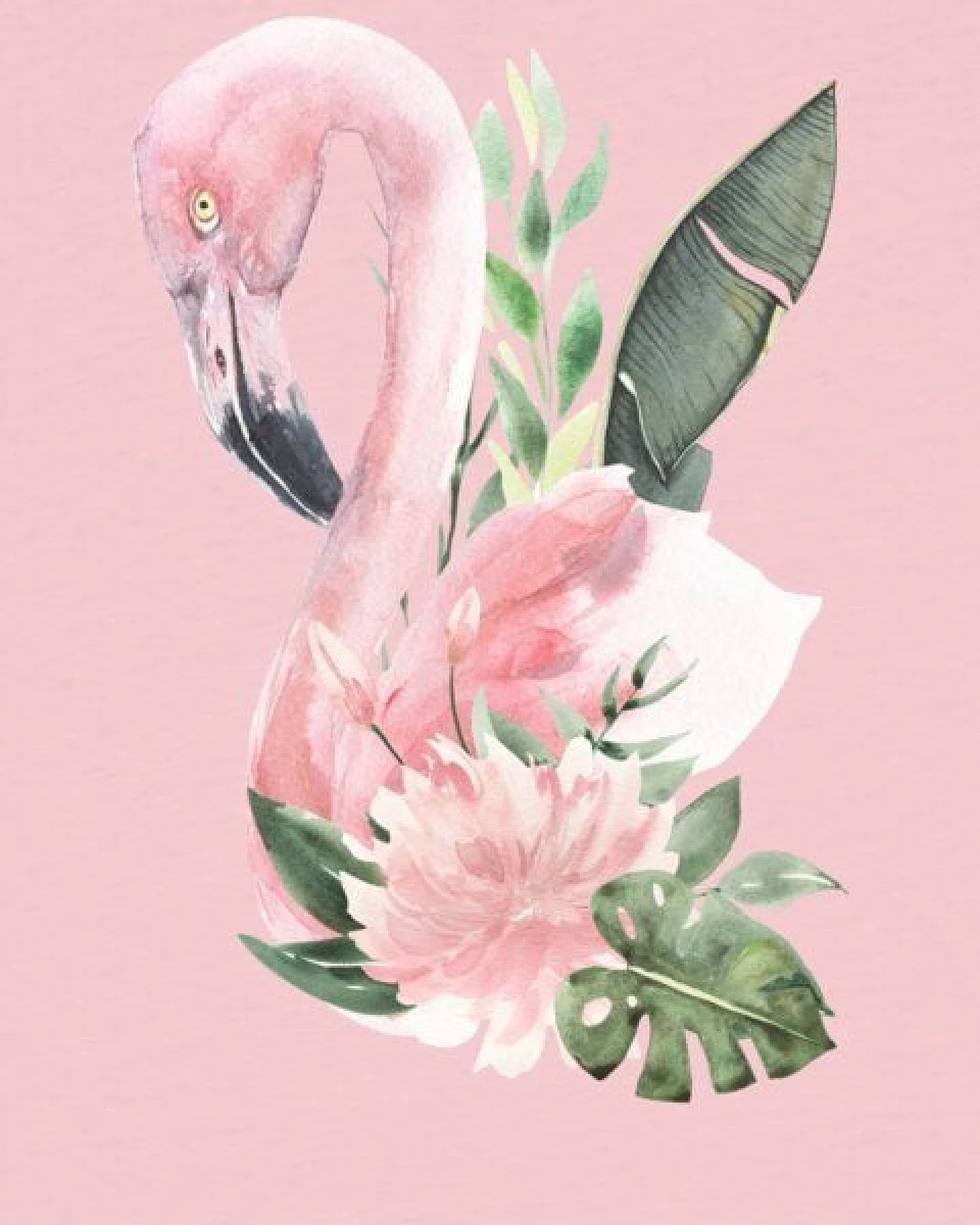 watabout.kids T-Shirt Kinder Flamingo mit Blumen – Ansicht 2