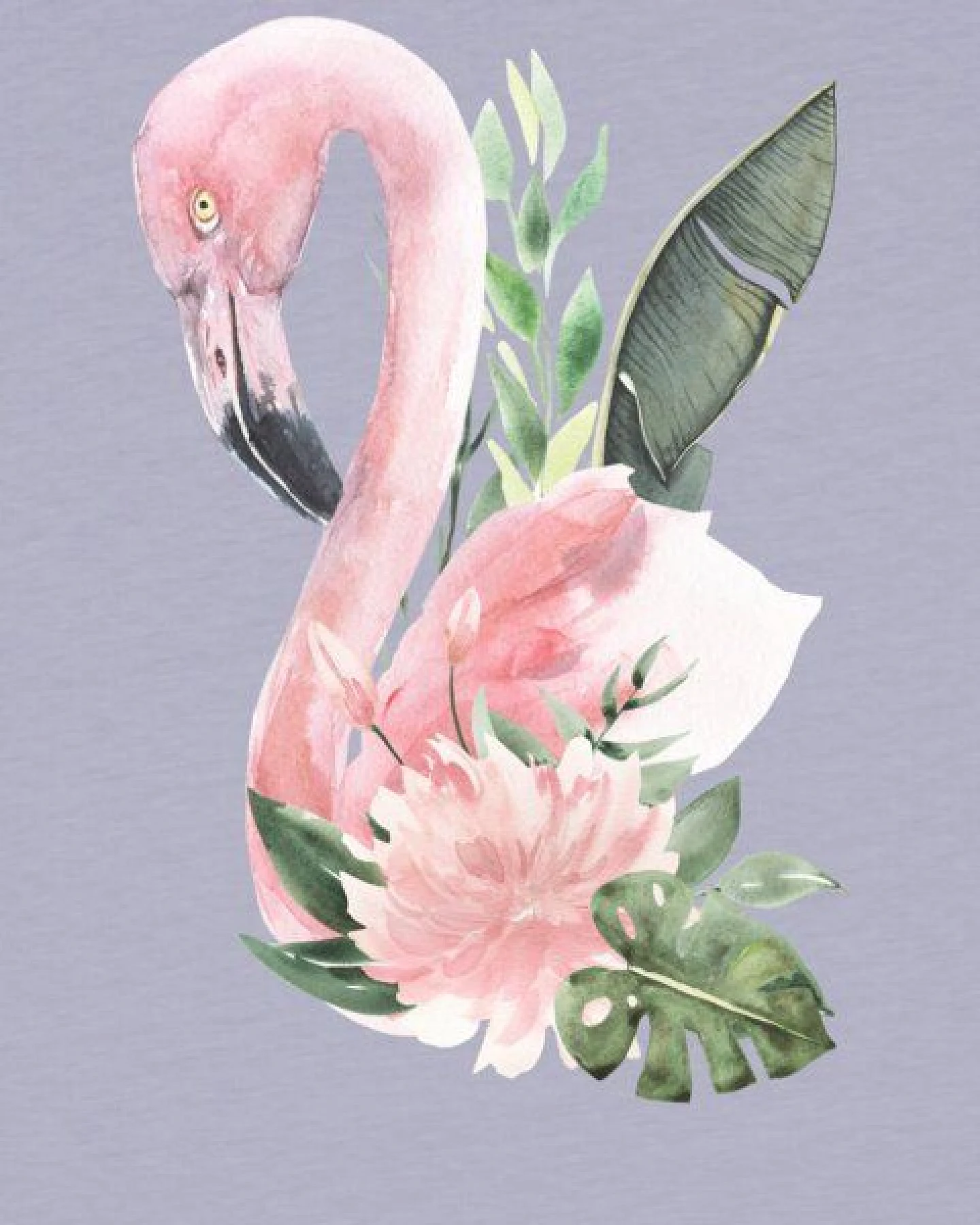 watabout.kids T-Shirt Kinder Flamingo mit Blumen – Ansicht 2