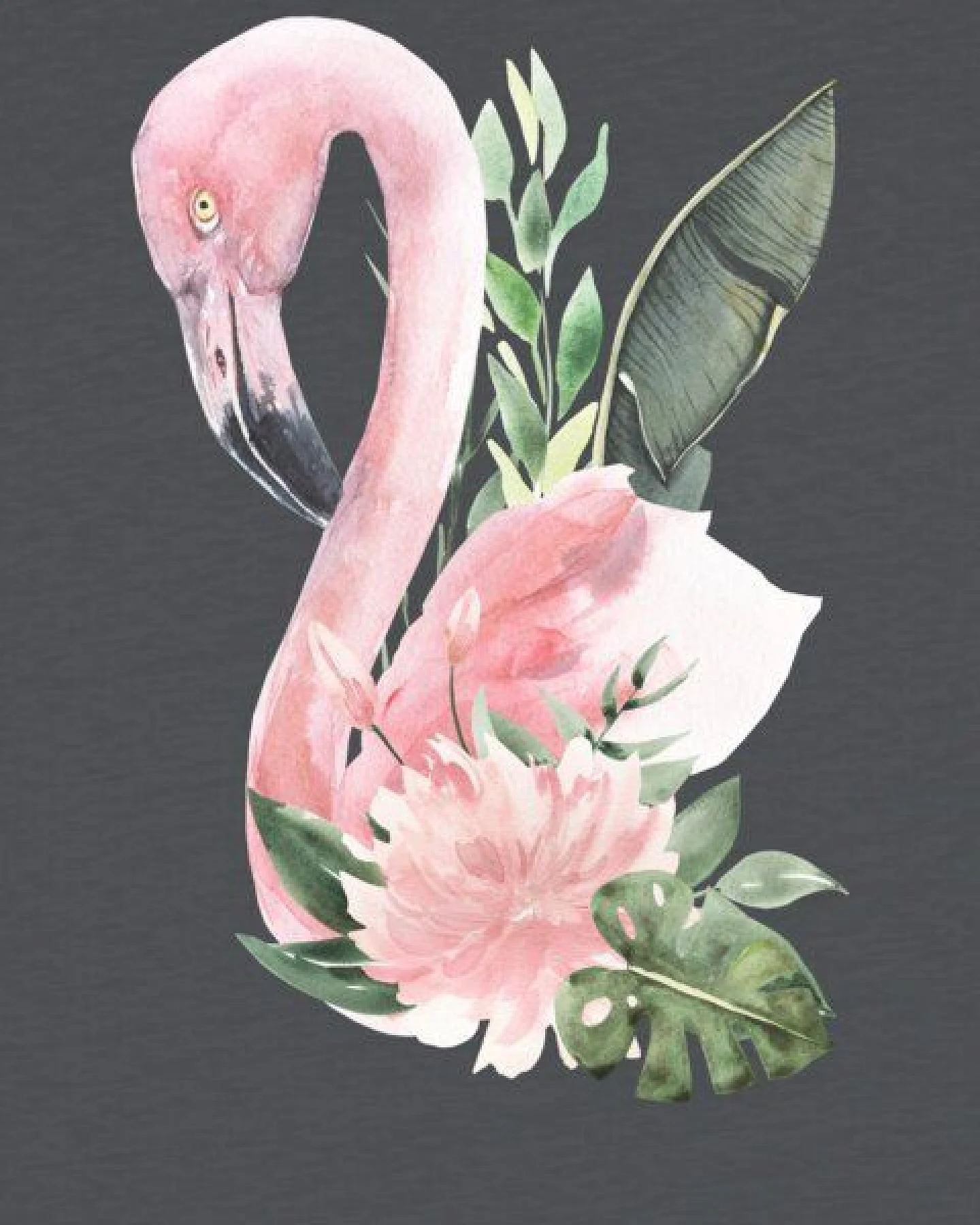 watabout.kids T-Shirt Kinder Flamingo mit Blumen – Ansicht 2