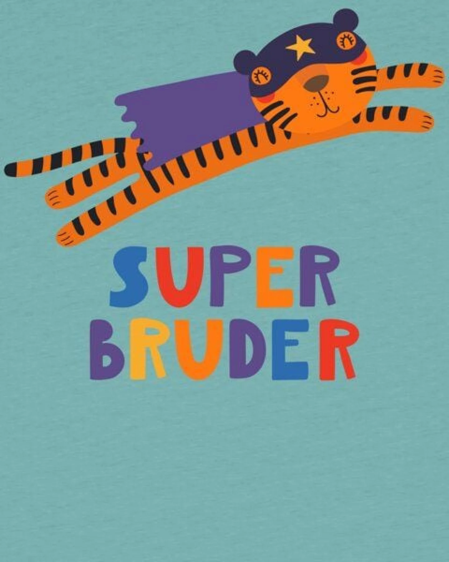watabout.kids T-Shirt Kinder Tiger Superbruder – Ansicht 2