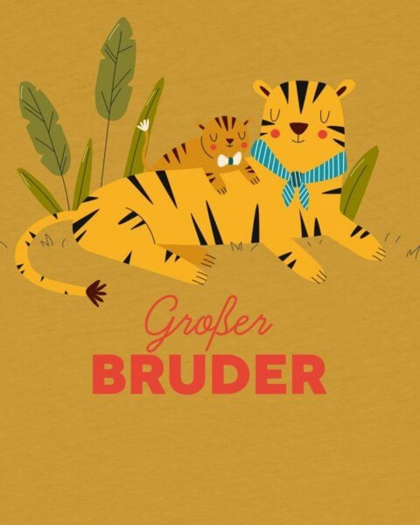 watabout.kids T-Shirt Kinder Tiger Großer Bruder – Ansicht 2