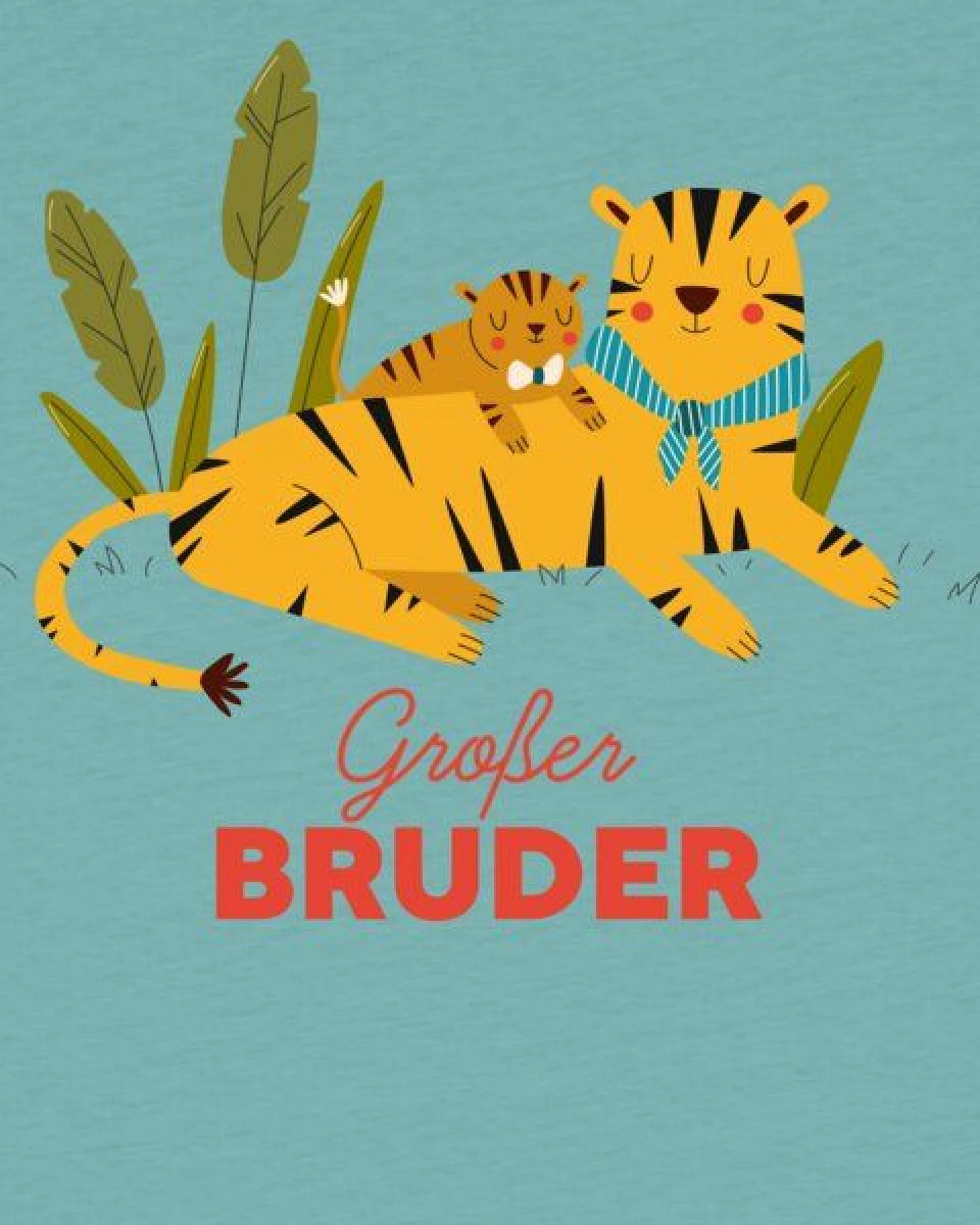 watabout.kids T-Shirt Kinder Tiger Großer Bruder – Ansicht 2