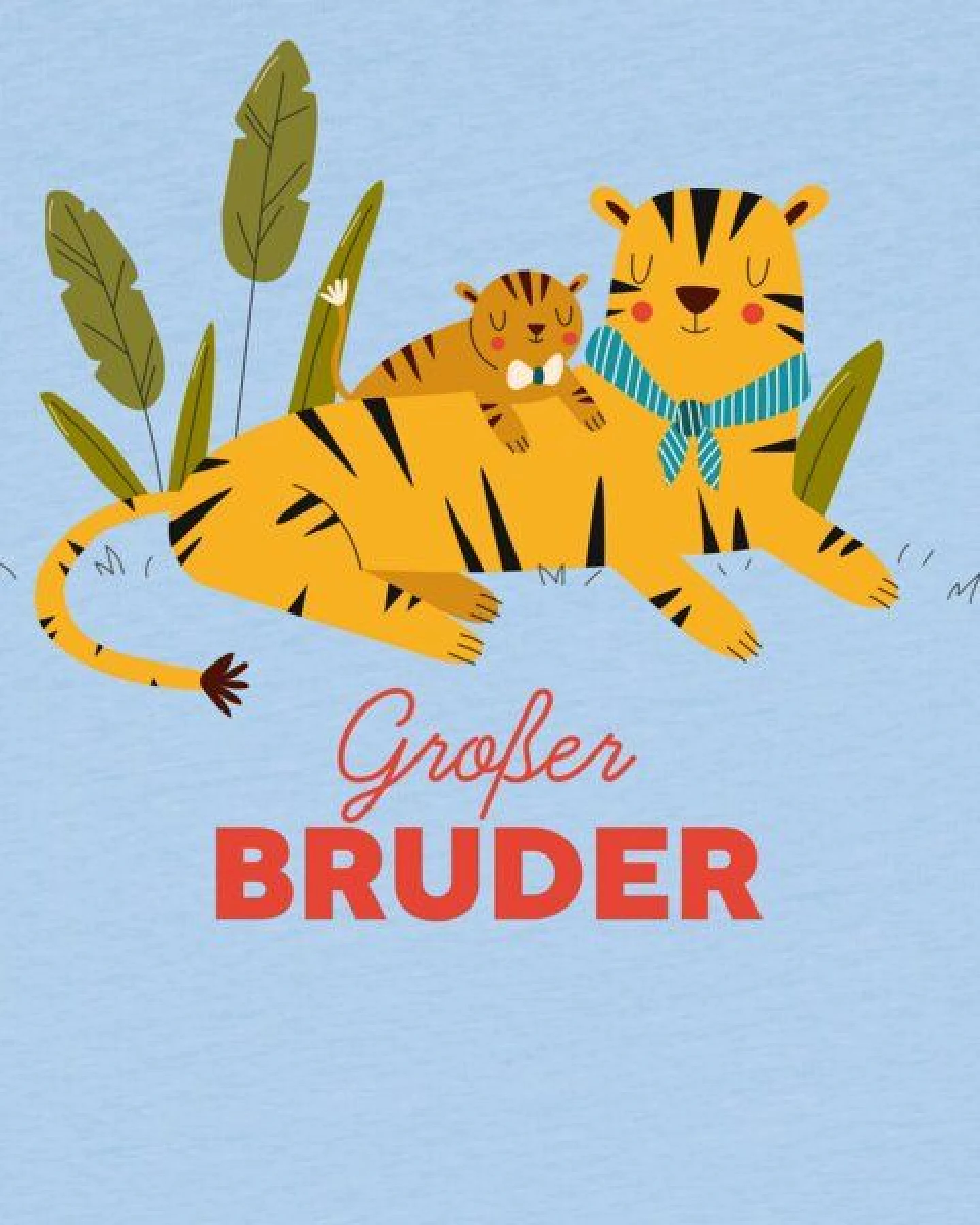 watabout.kids T-Shirt Kinder Tiger Großer Bruder – Ansicht 2