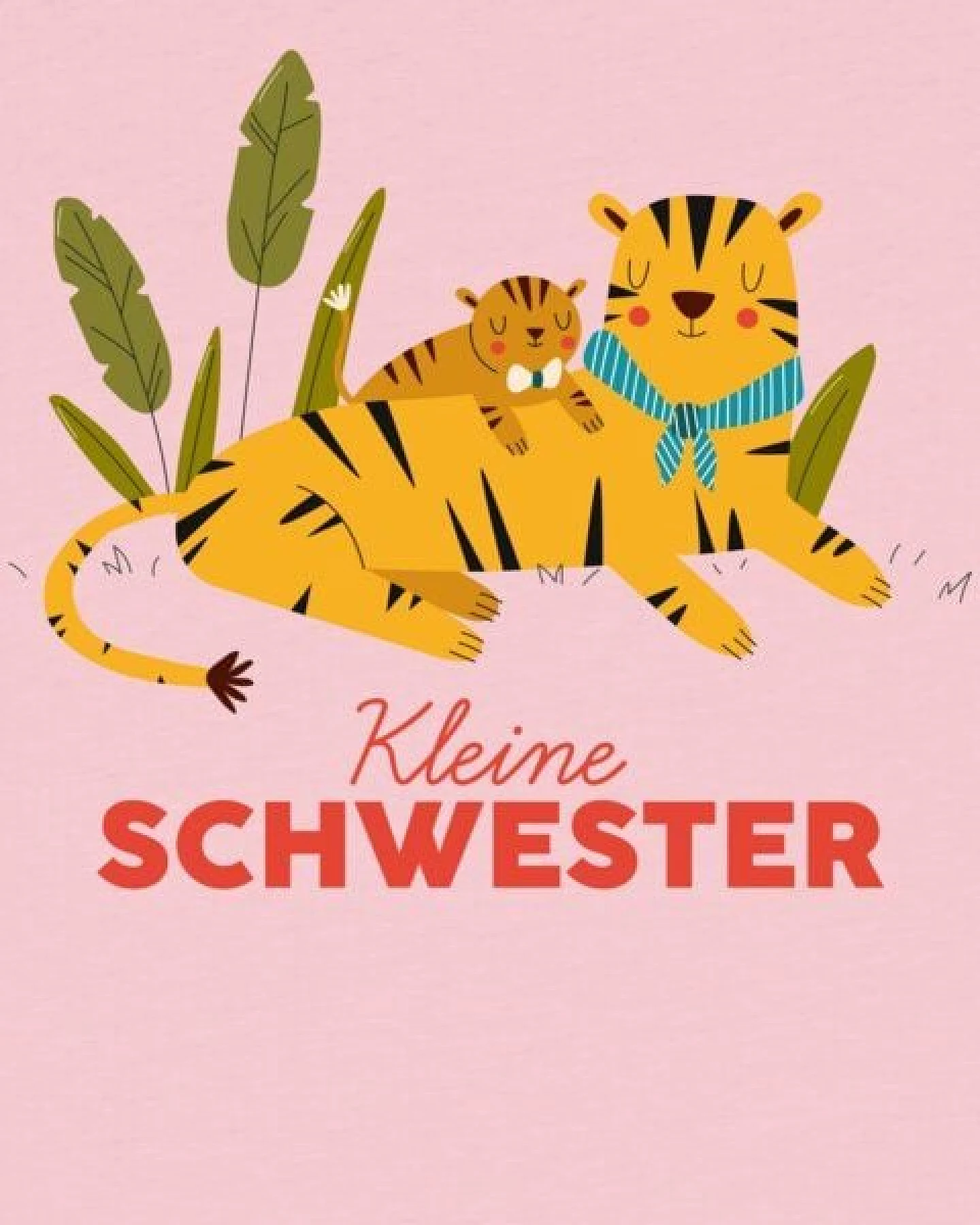 watabout.kids T-Shirt Kinder Tiger Kleine Schwester – Ansicht 2