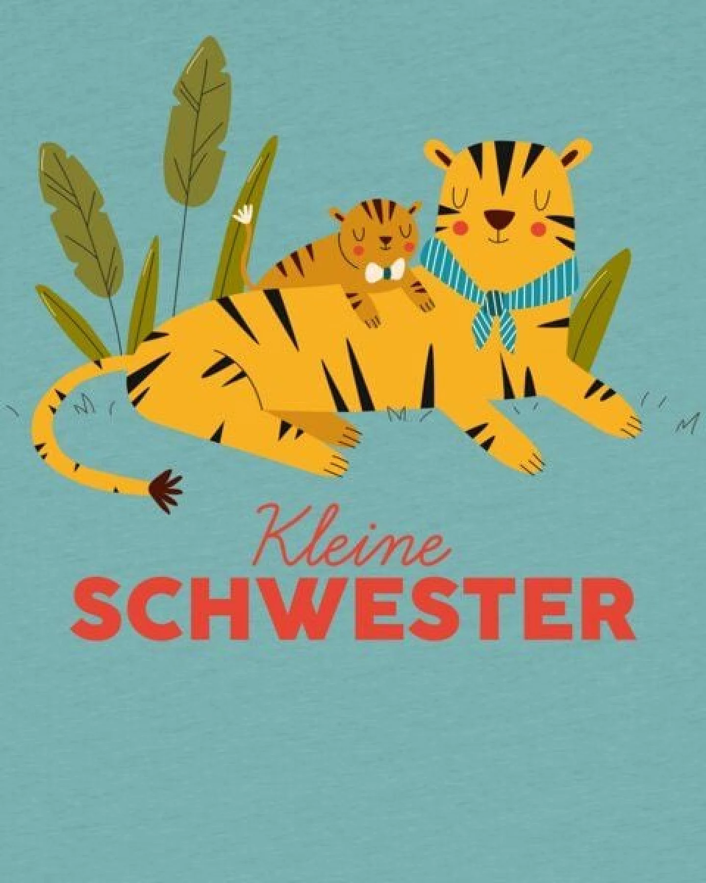 watabout.kids T-Shirt Kinder Tiger Kleine Schwester – Ansicht 2