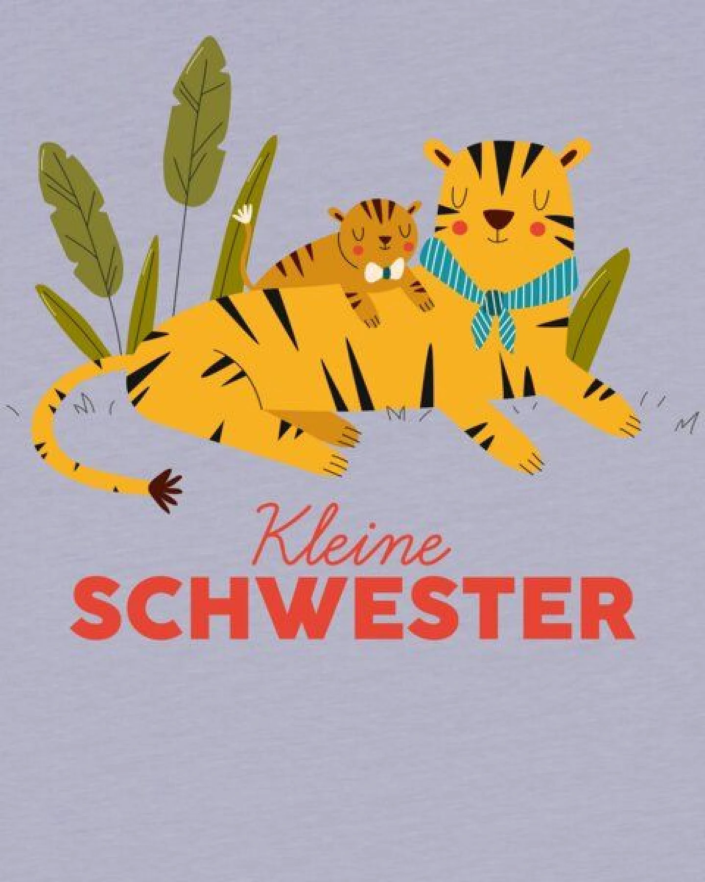 watabout.kids T-Shirt Kinder Tiger Kleine Schwester – Ansicht 2