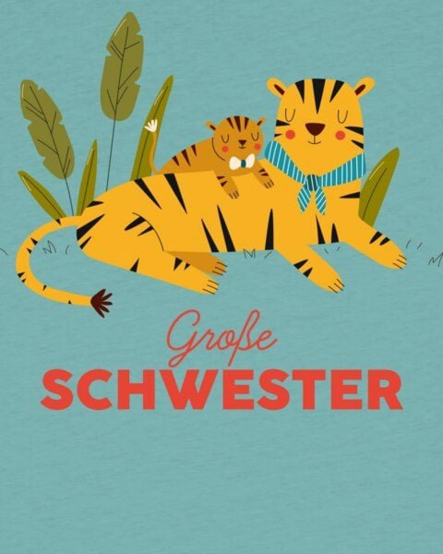 watabout.kids T-Shirt Kinder Tiger Große Schwester – Ansicht 2